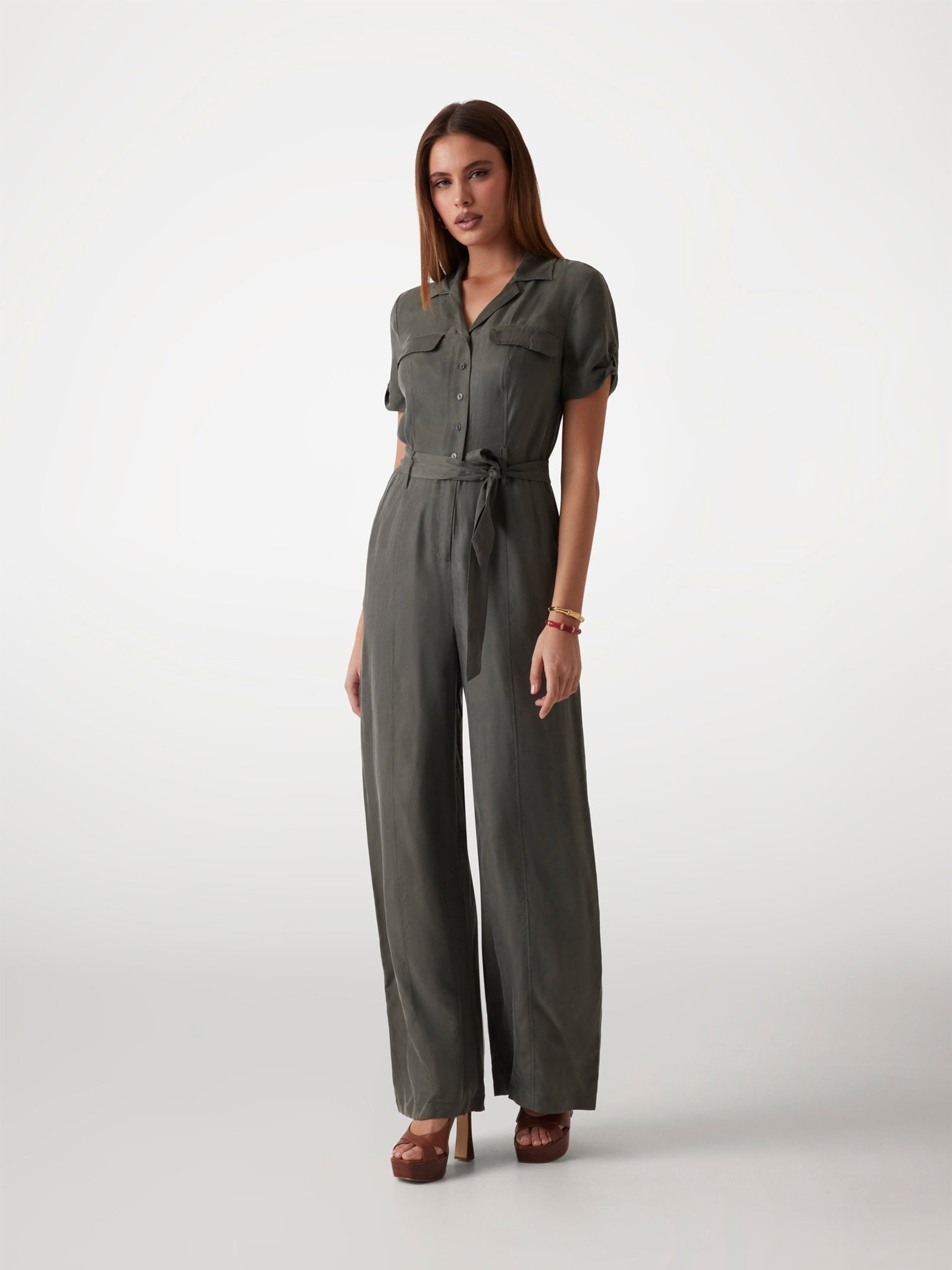 Guess Jumpsuit Cupro Keperstof