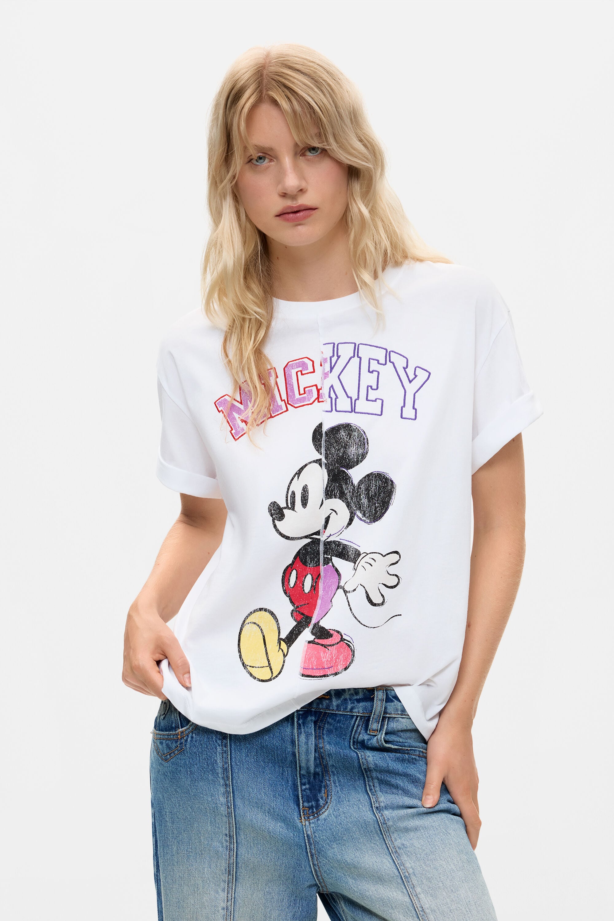 Desigual Mickey™ T-shirt in wit