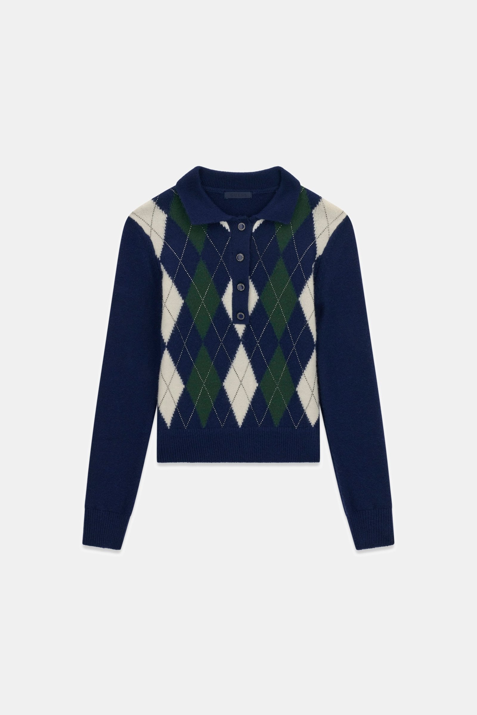 Guess Geruite Gebreide Polo