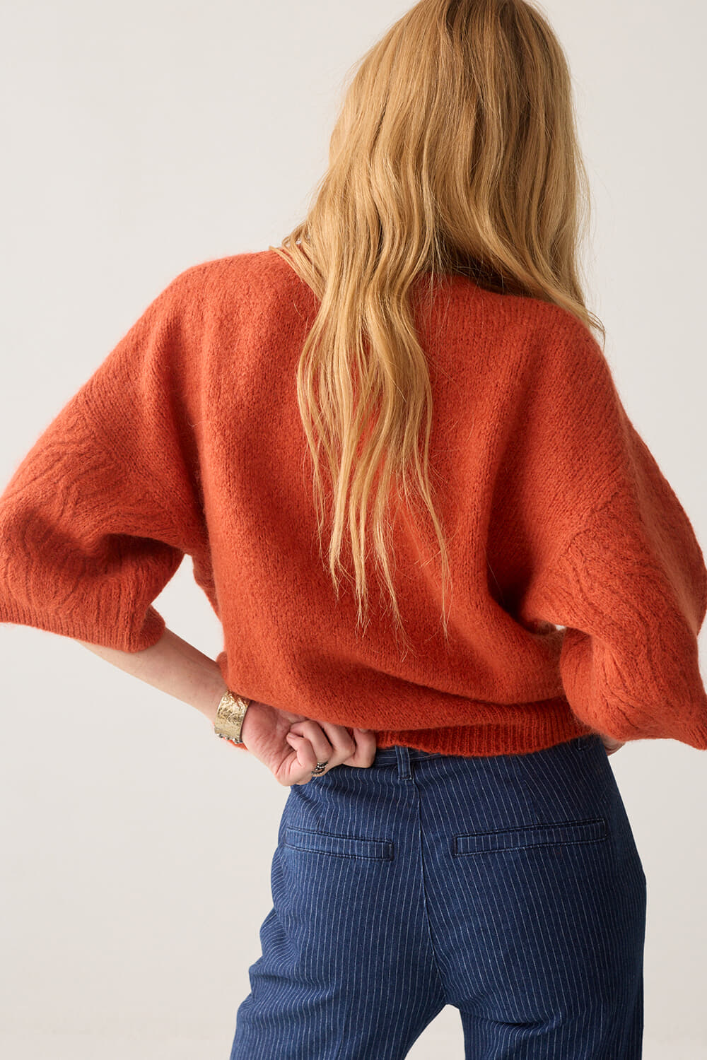 Summum Trui Boxy Mohair Wol Rood dames