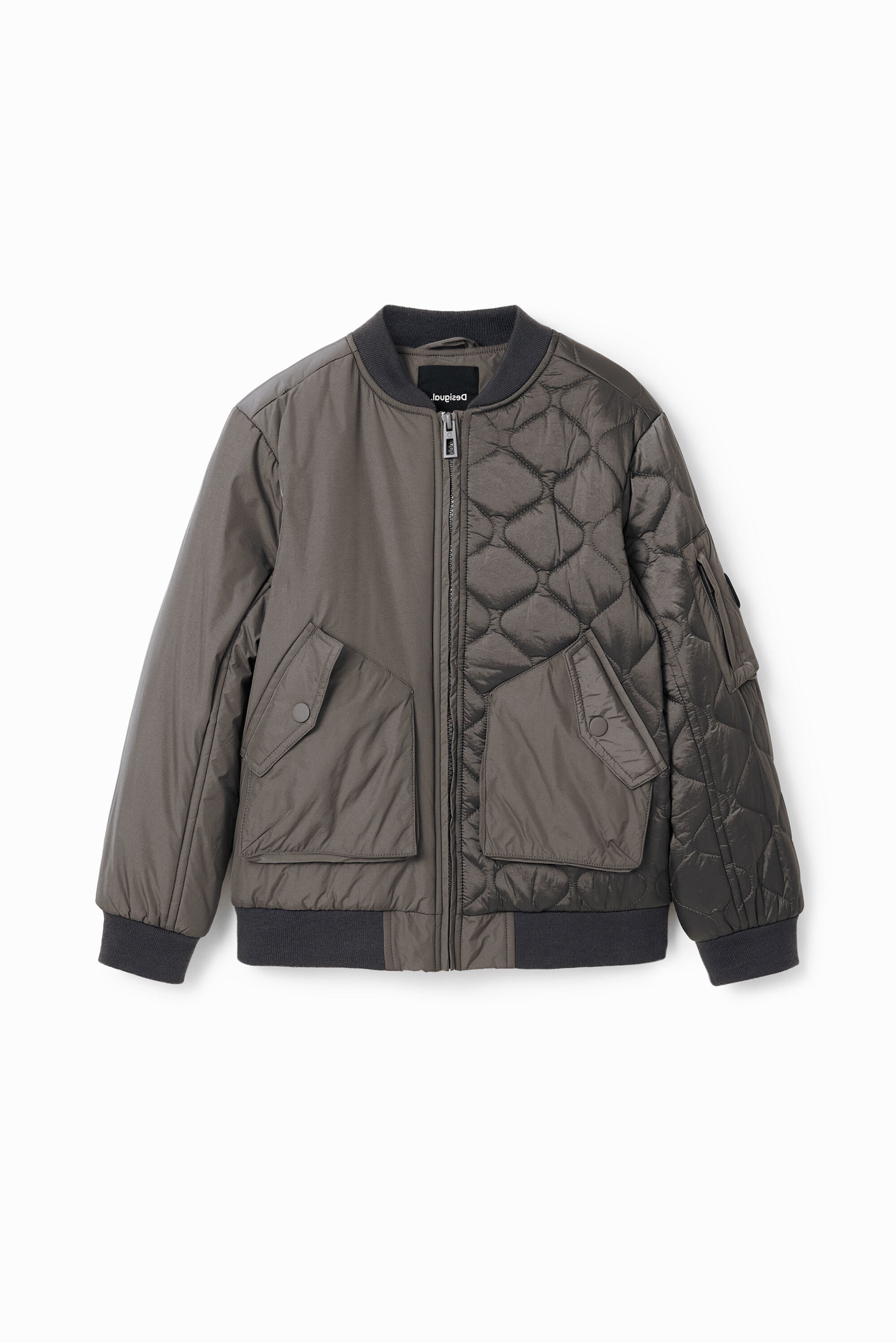 Desigual Gewatteerd bomberjack met patch
