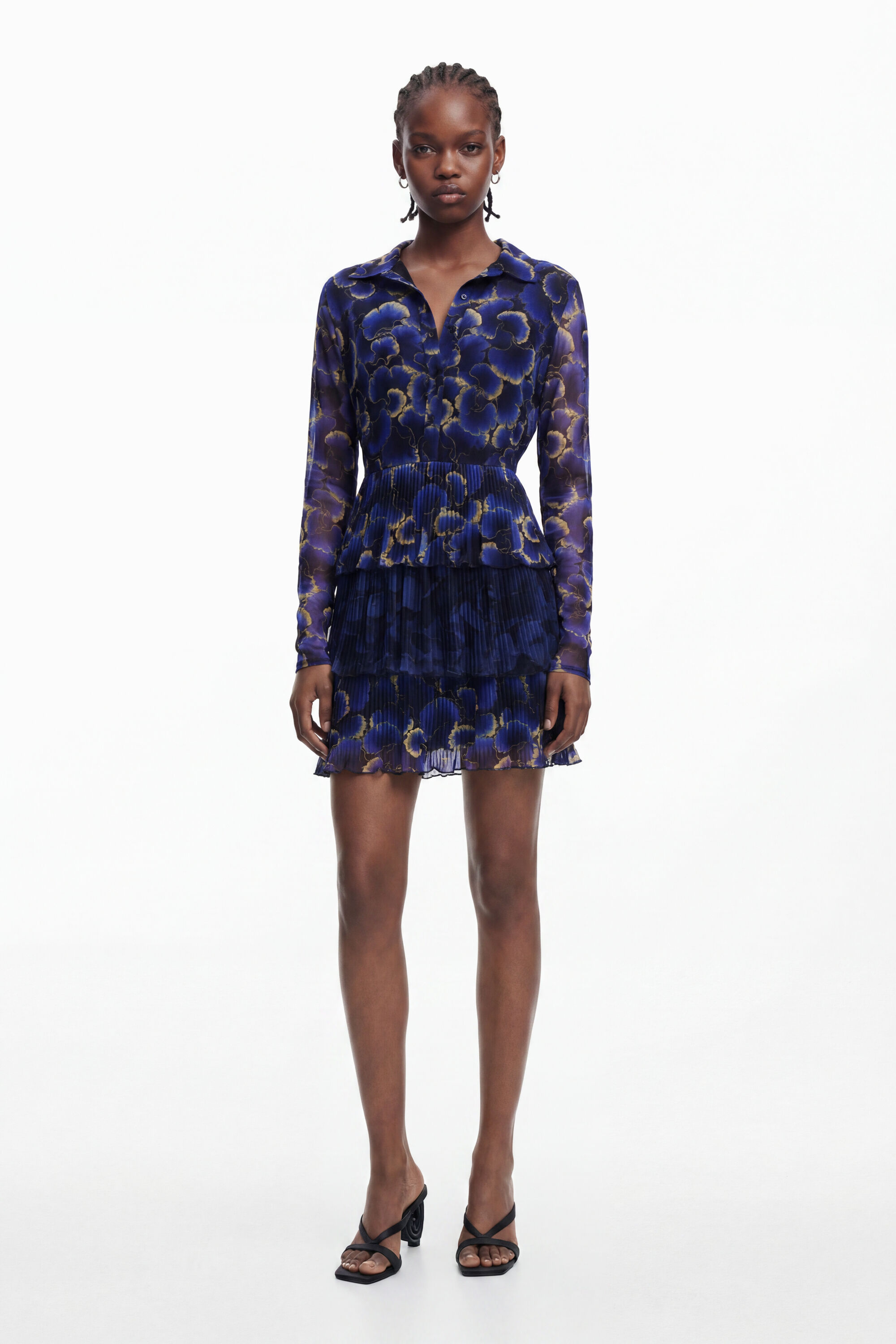 Desigual Jurk ontworpen door Mr. Christian Lacroix in blauw