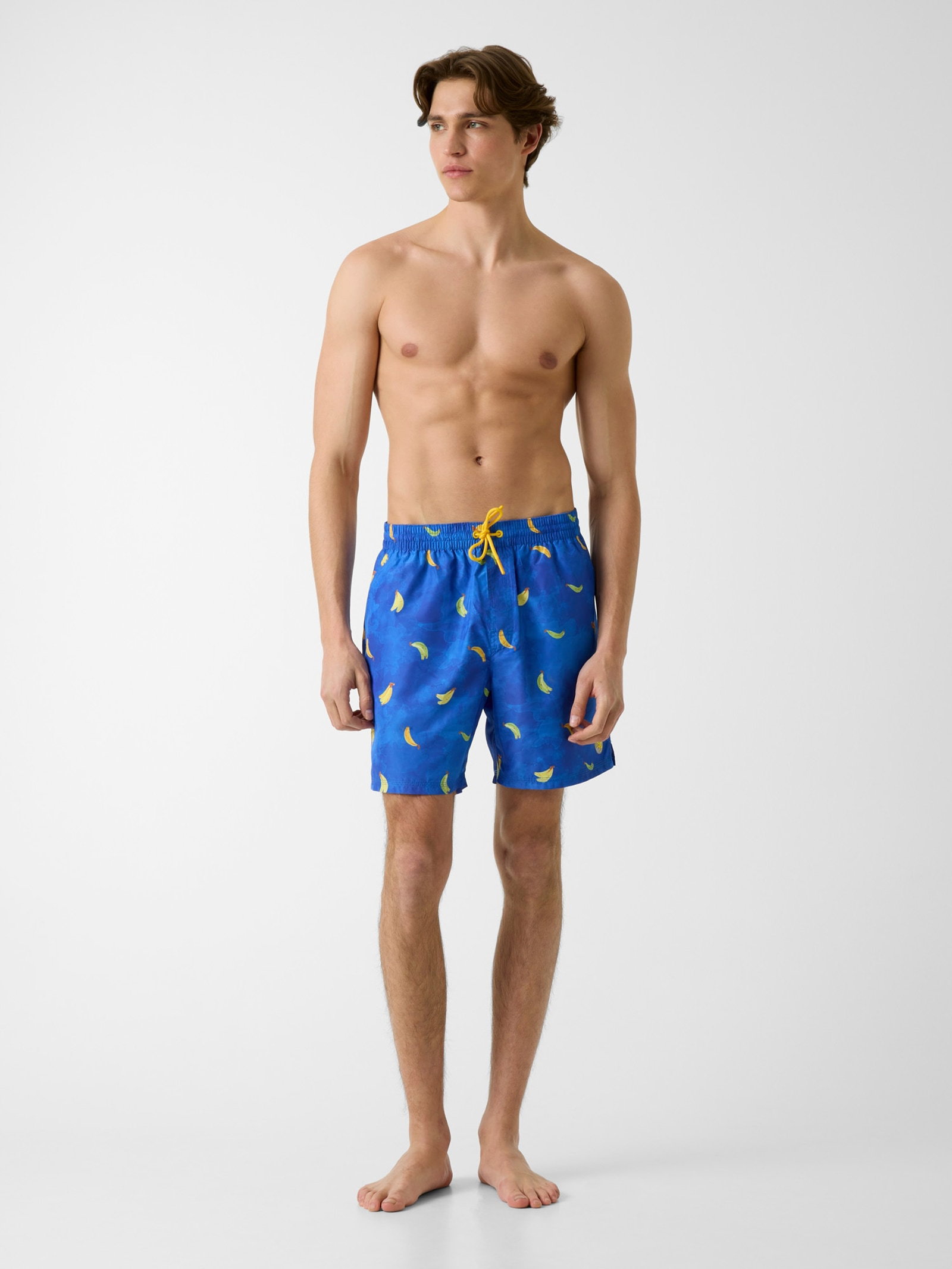 Guess Geprinte Zwembroek in blauw