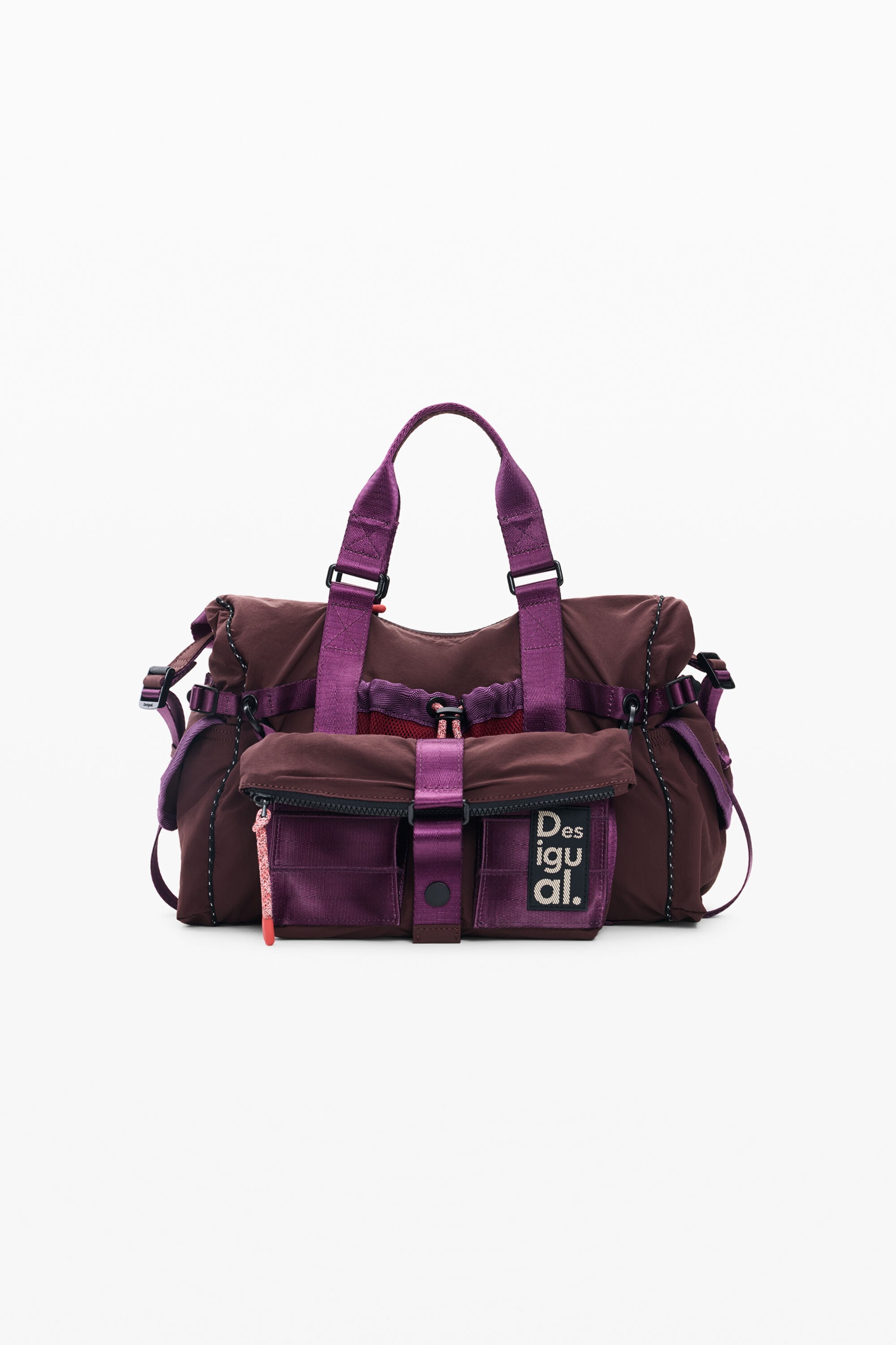 Desigual Medium multiposition rugzak van nylon in rood