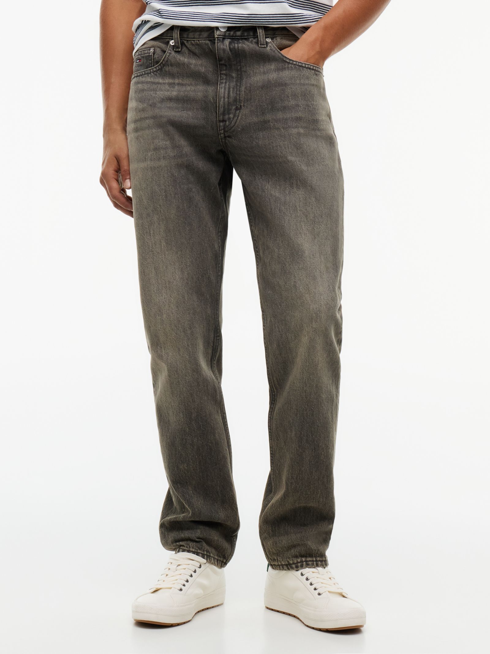 Tommy Jeans Ryan zwarte slim straight leg jeans