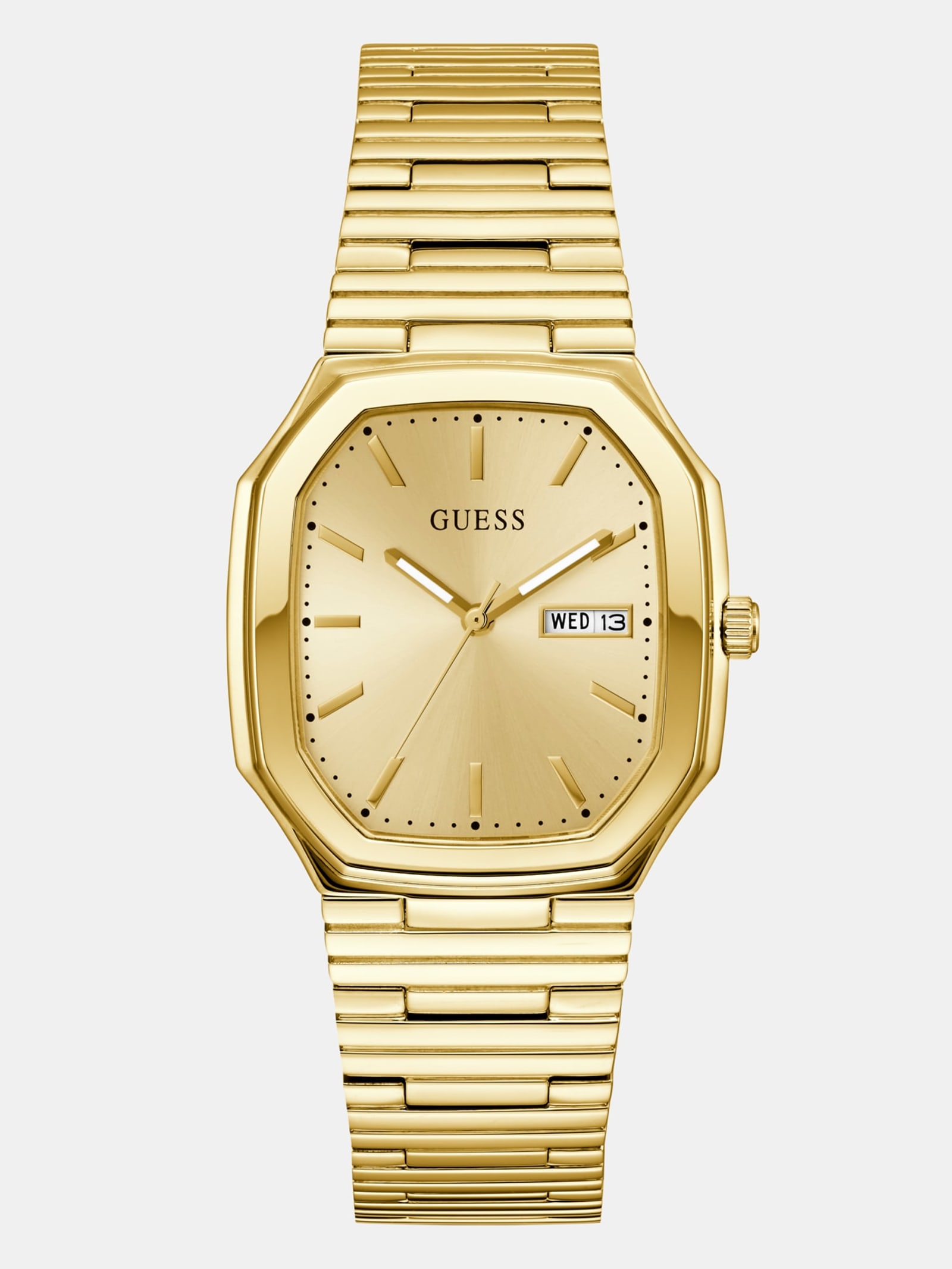 Guess Analoog Horloge Gerecycled Staal 35 Mm in goud