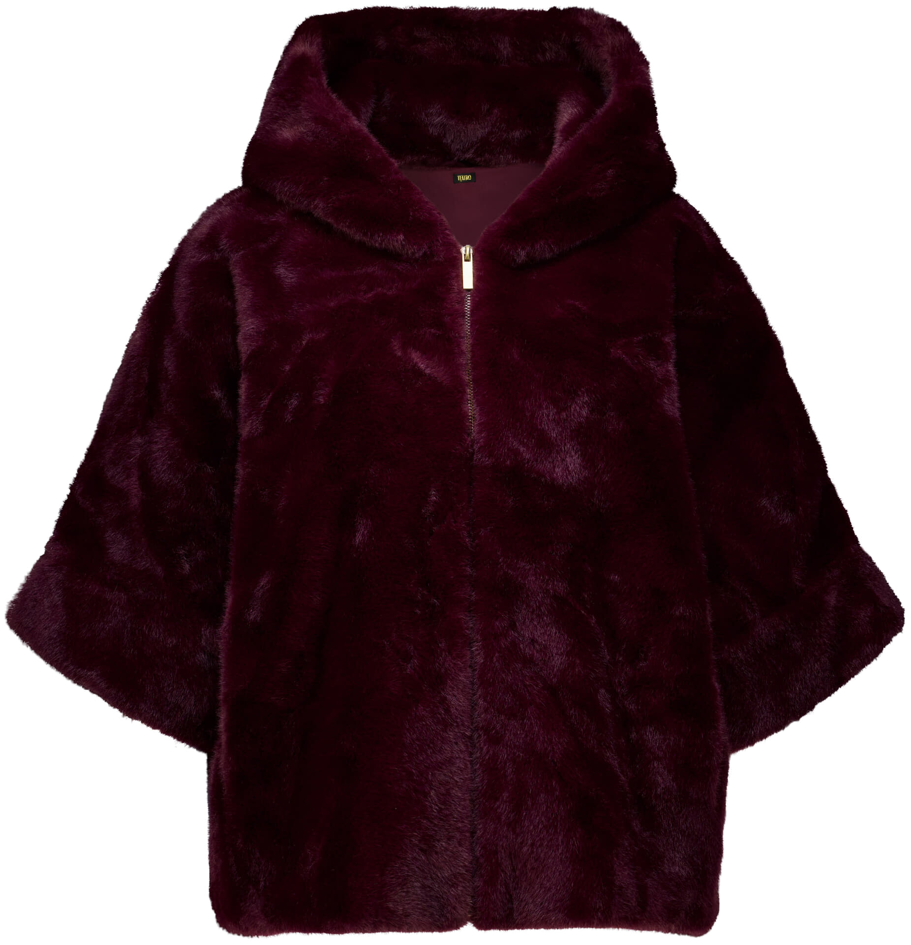 Bomont Poncho Celia Bordeaux Rood dames