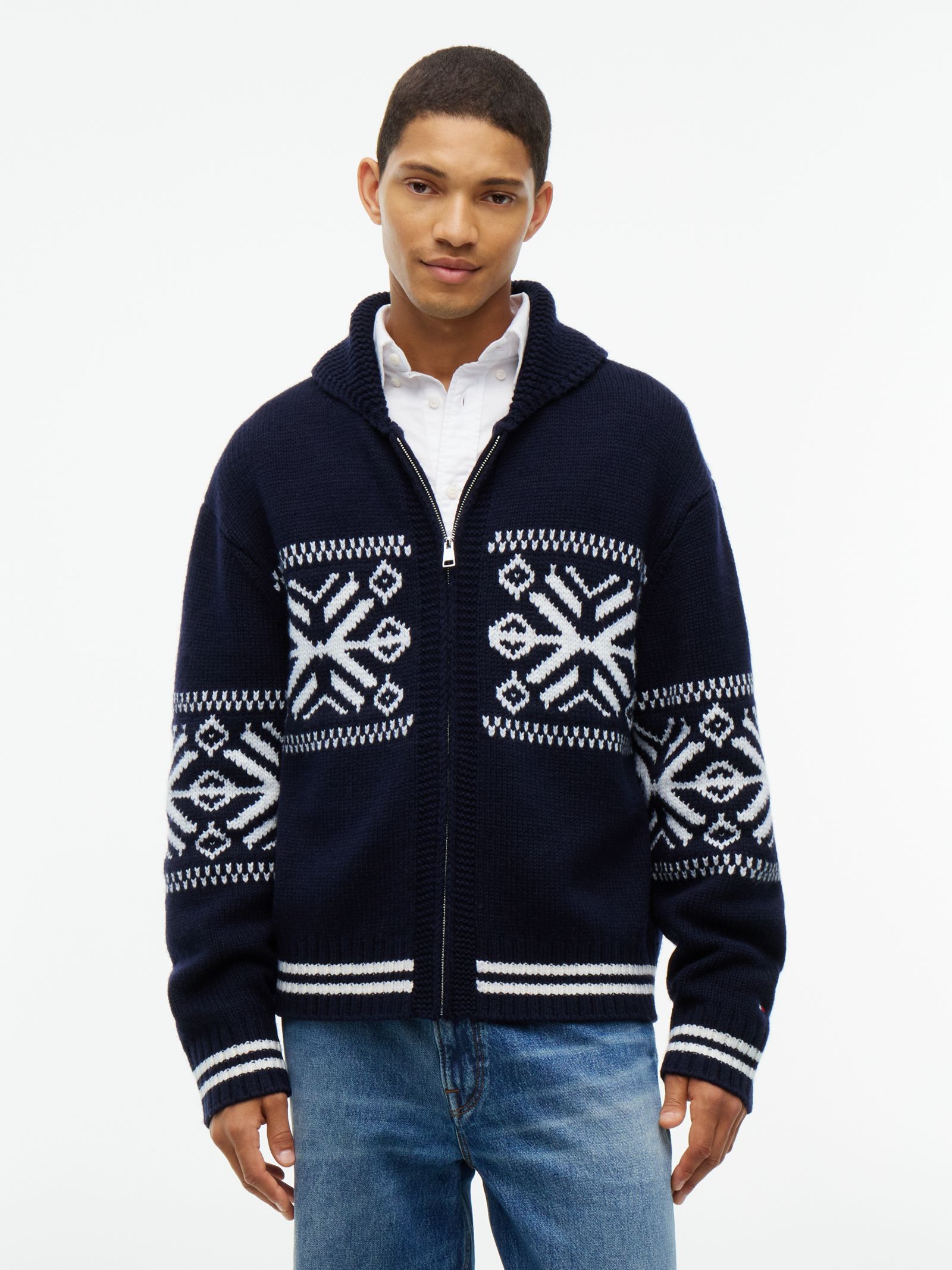 Tommy Hilfiger wolmix Fair Isle Varsity jack