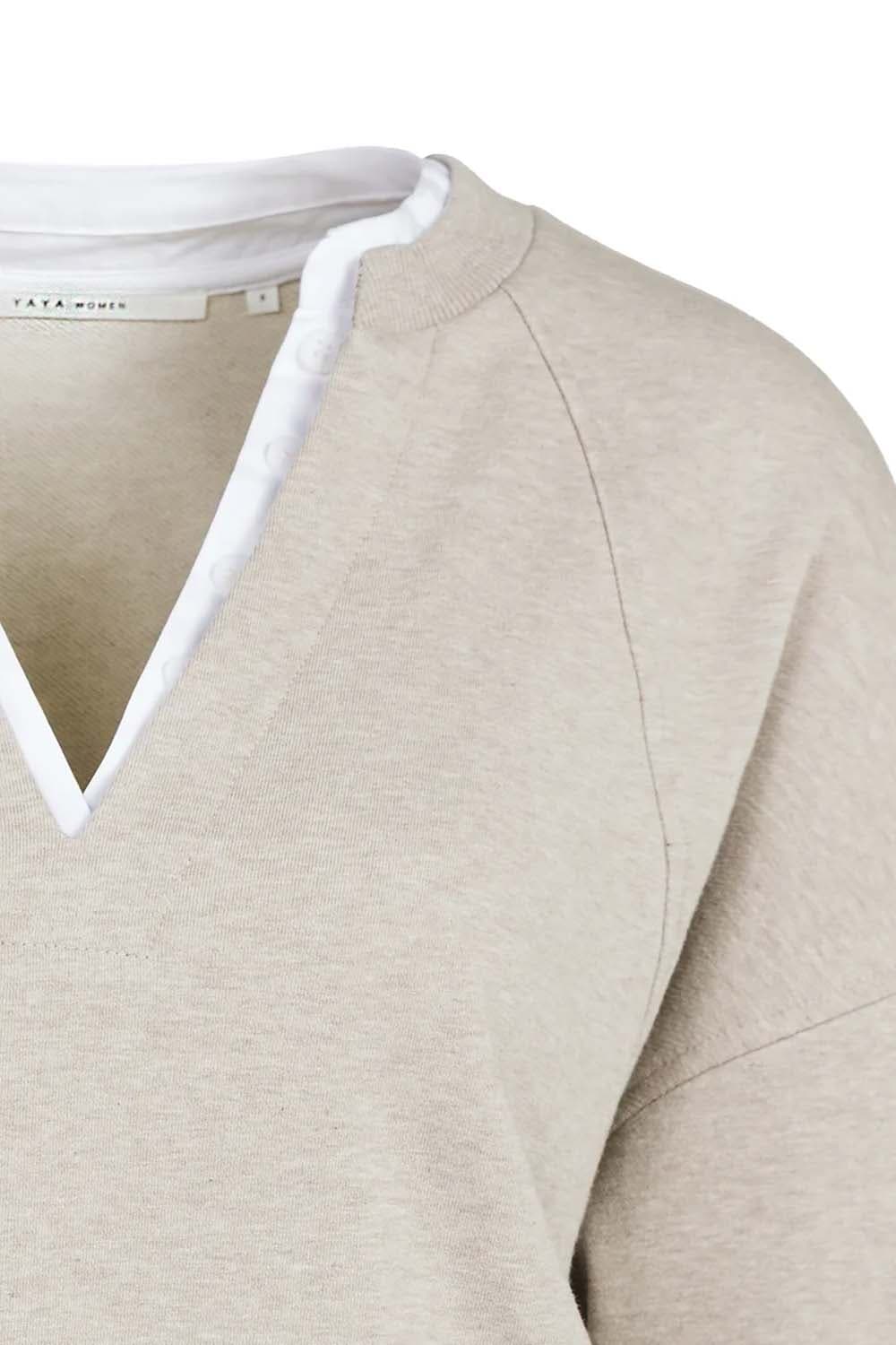 Yaya Sweatshirt Camel dames