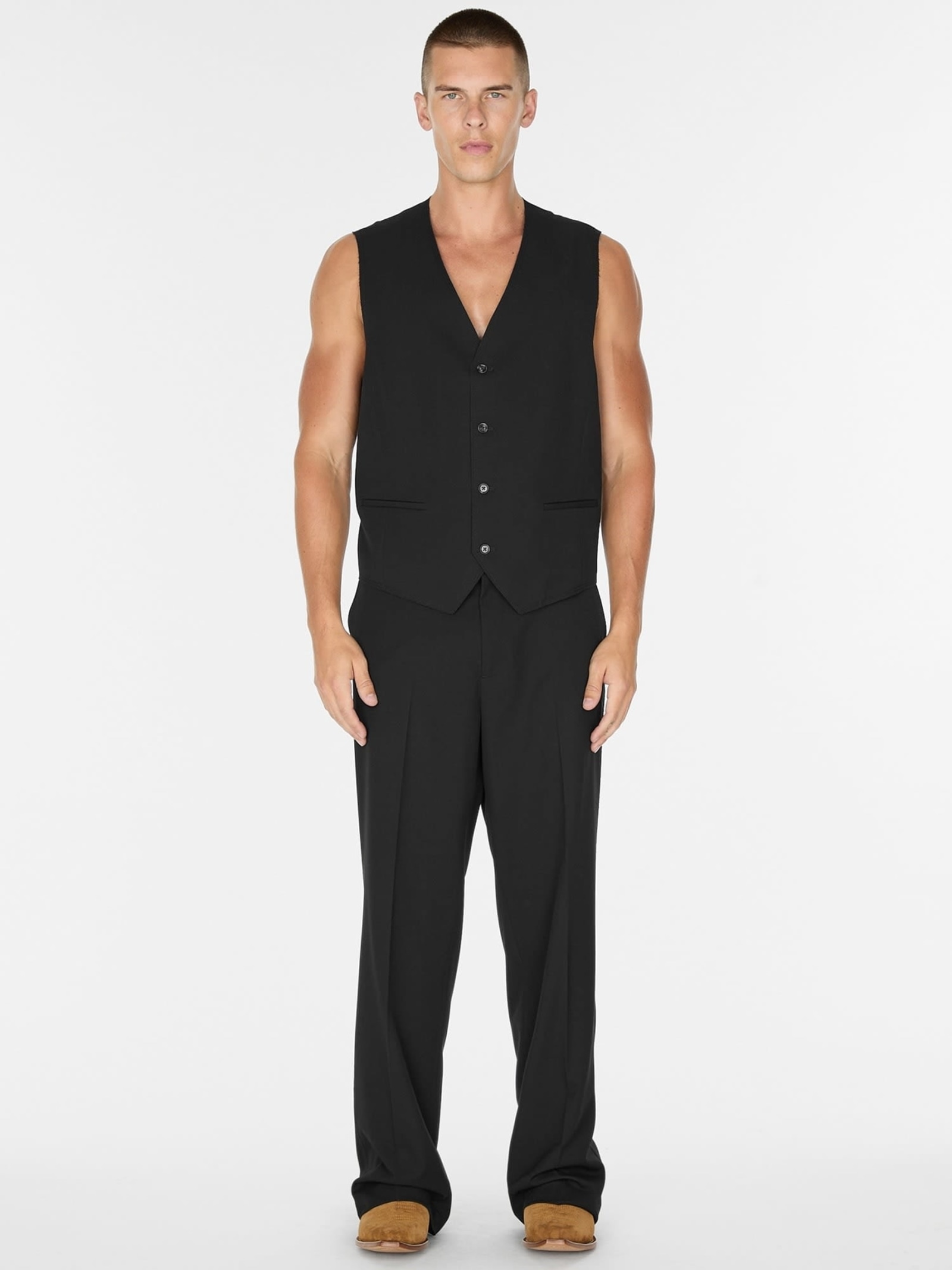 Guess Gilet Van Gemengde Viscose