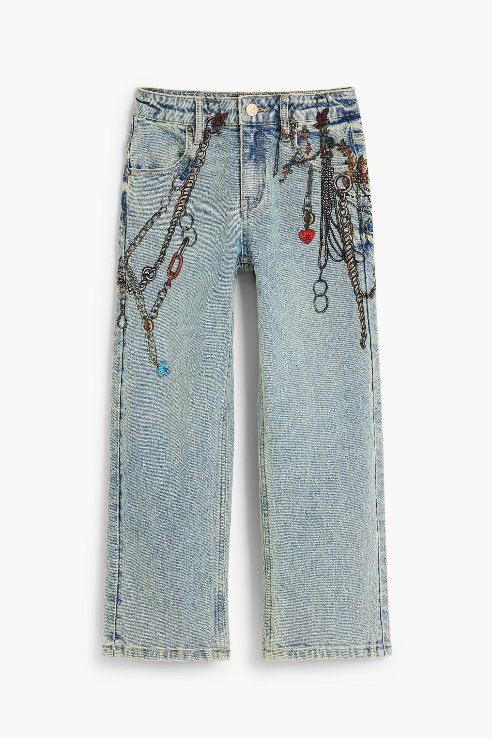 Desigual Jeans met kettingen