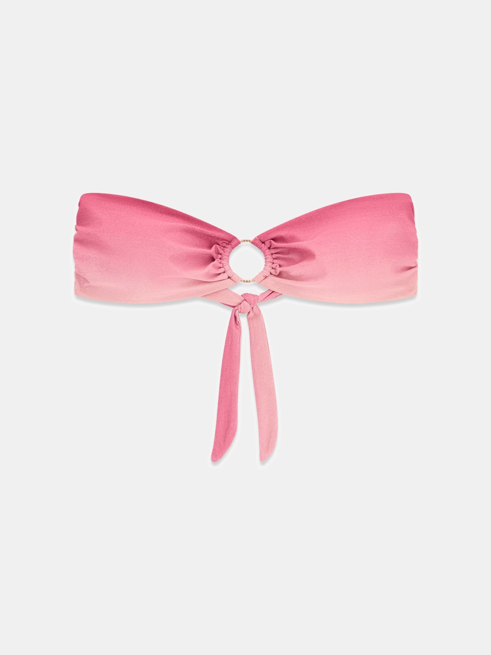 Guess Bandeau Bikini Top in roze