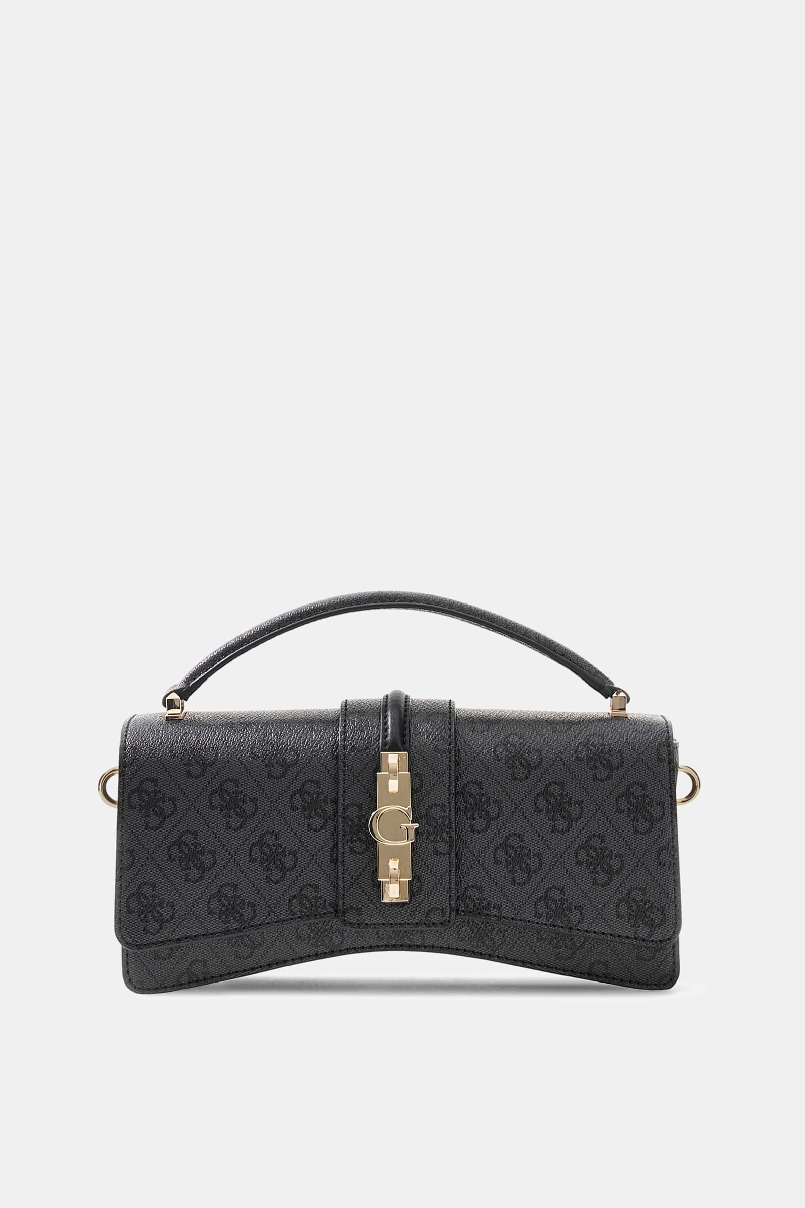 Guess Yvonne Logo Mini Crossbody Tas in zwart