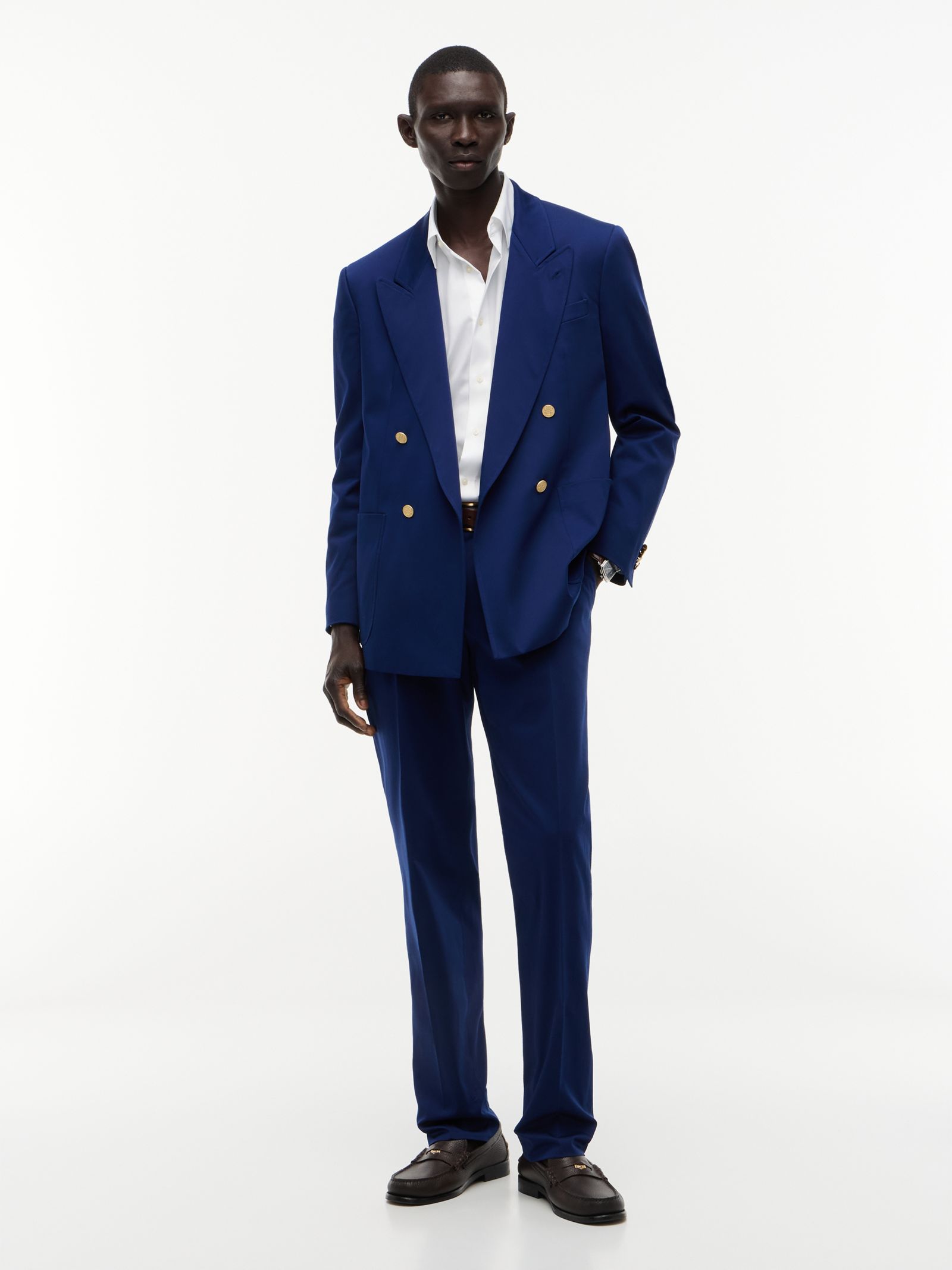 Tommy Hilfiger Regular Fit satijnen blazer met goudkleurige knopen