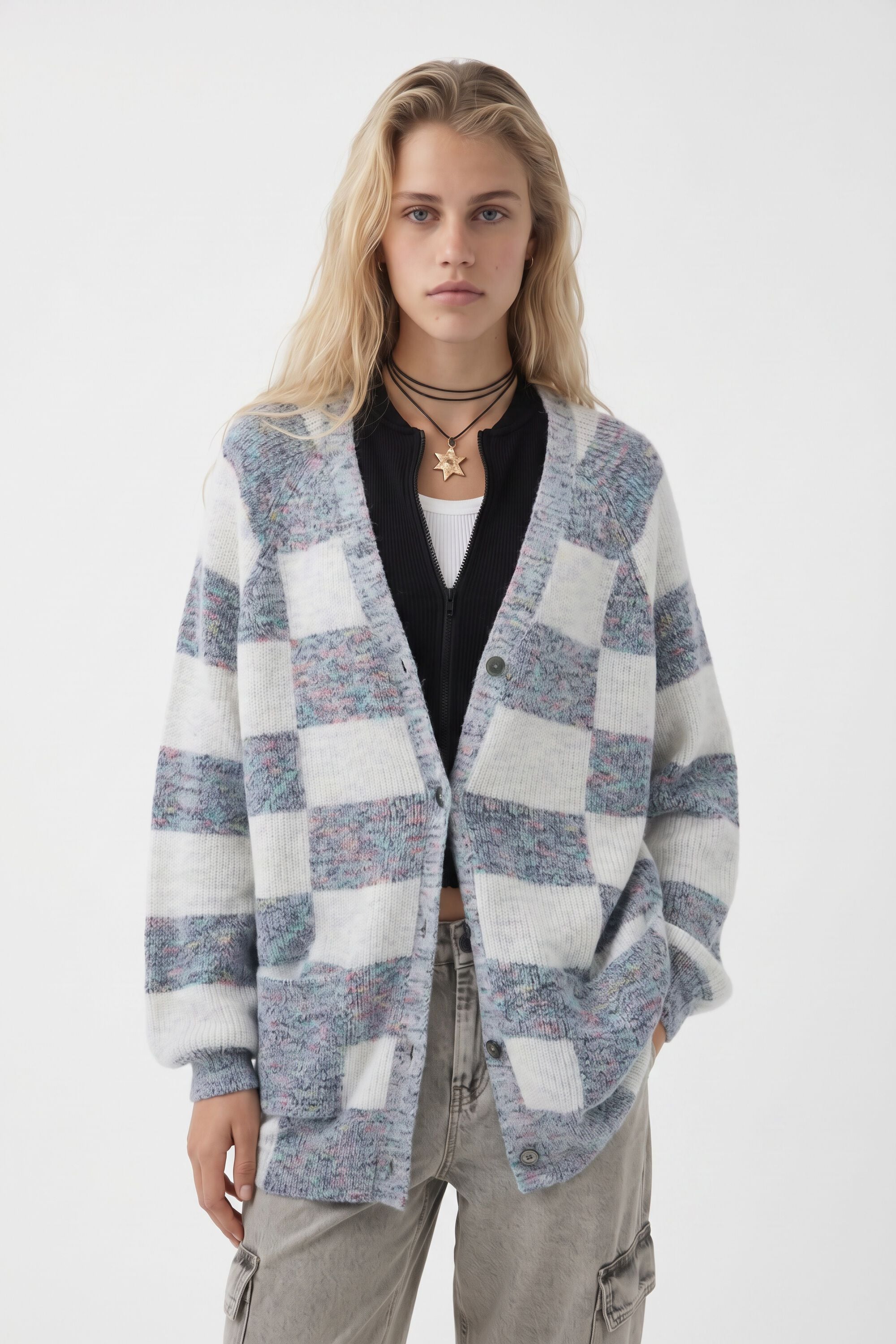 Desigual Gecombineerd gebreid vest