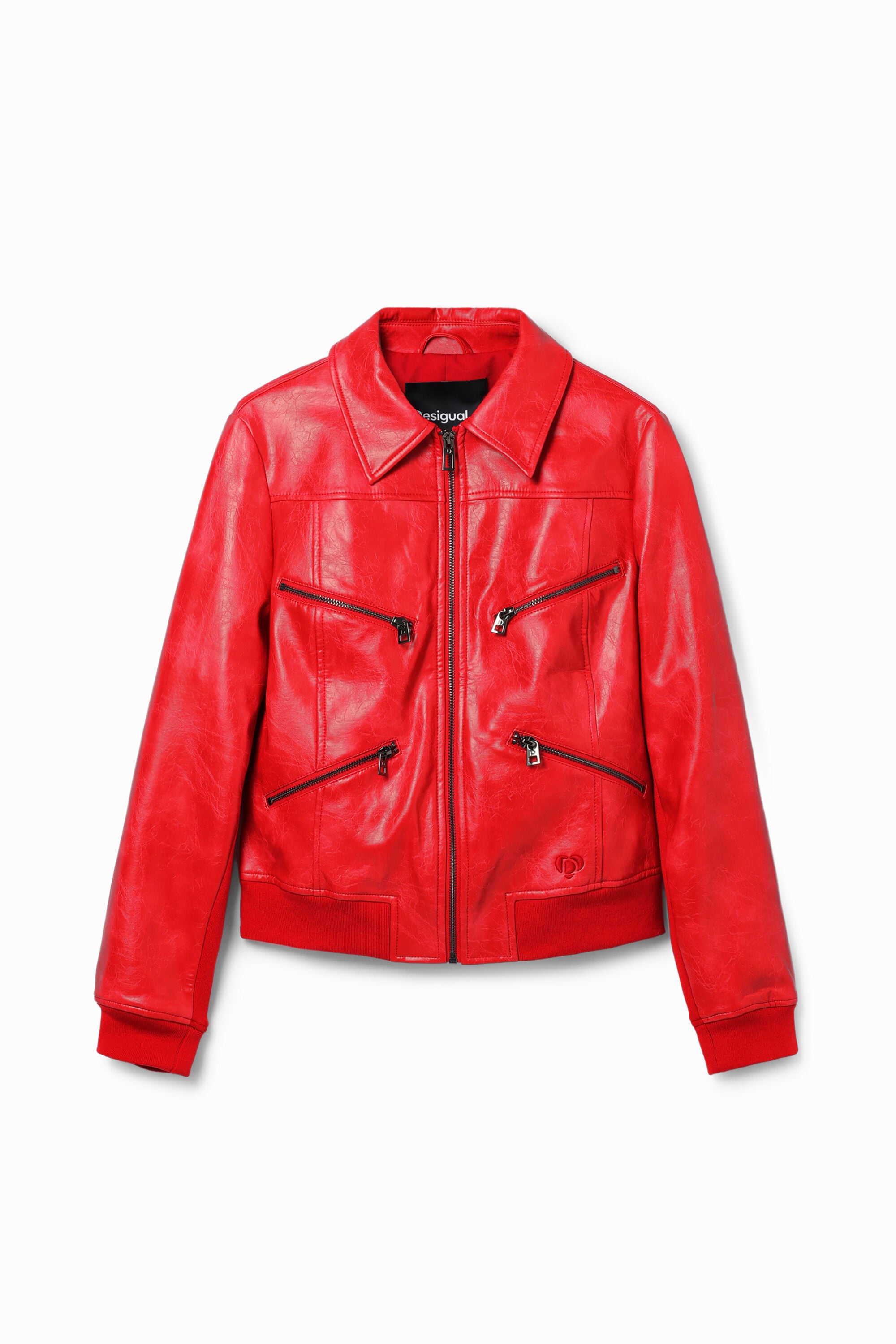 Desigual Retro bikerjack in rood