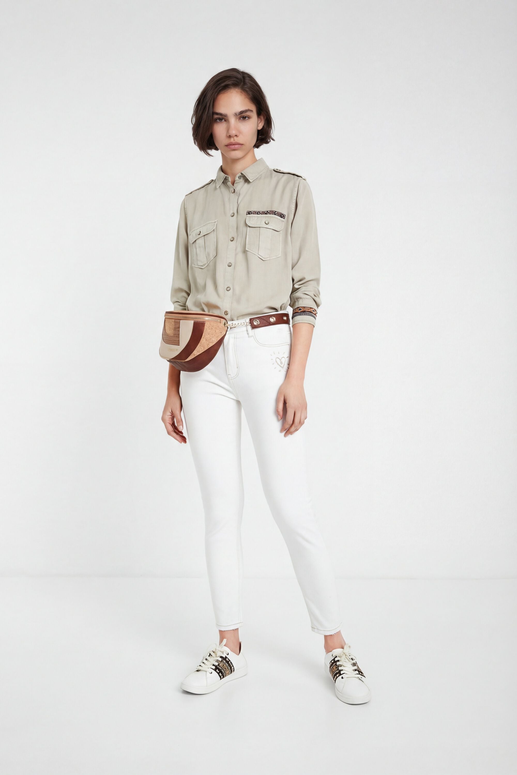 Desigual Skinny jeans met hart