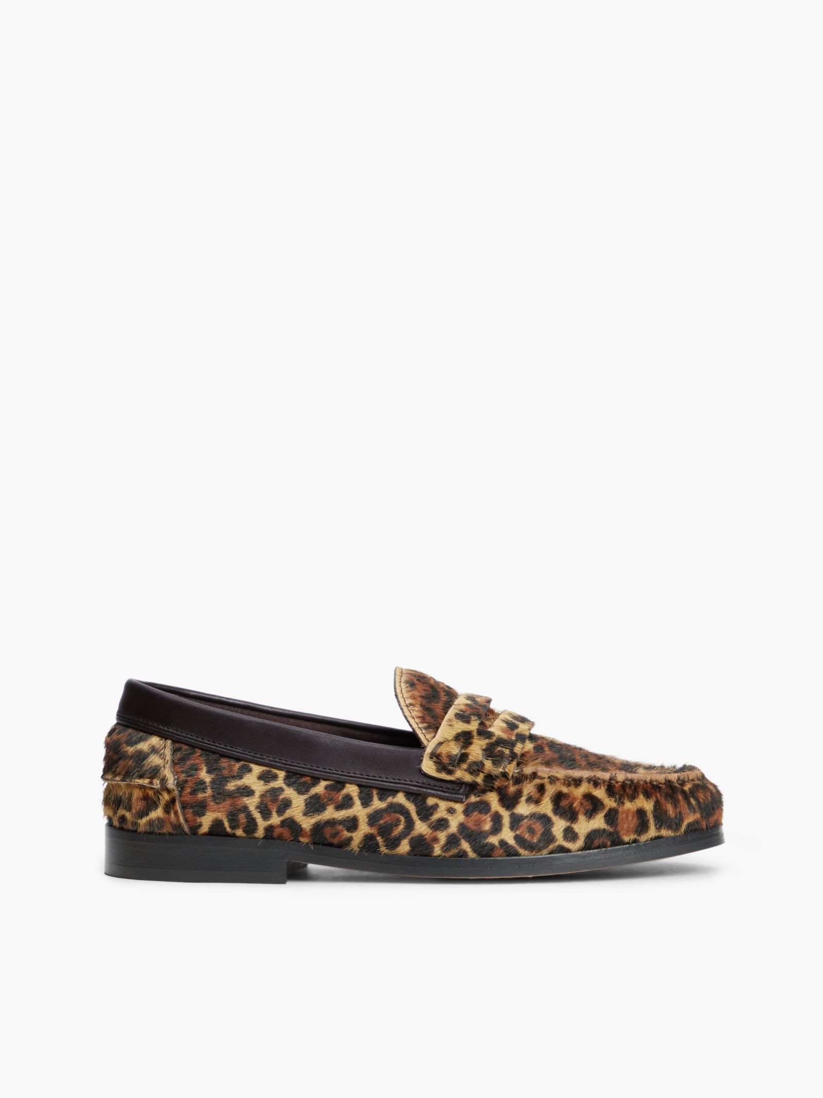 Tommy Hilfiger Leren Penny Loafer met Cheetaprint