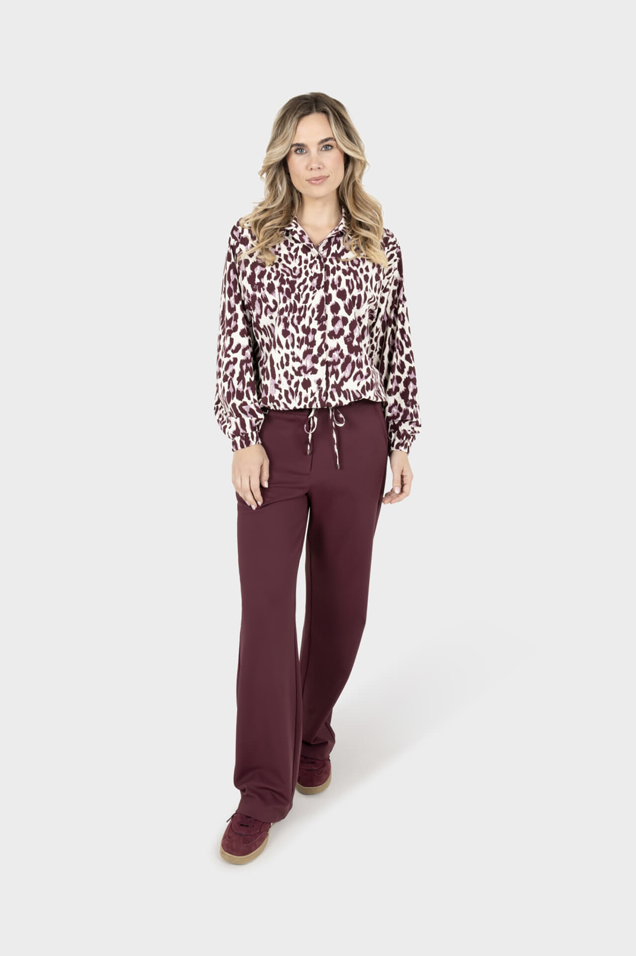Zoso Daphne blouse in Bordeaux red for women