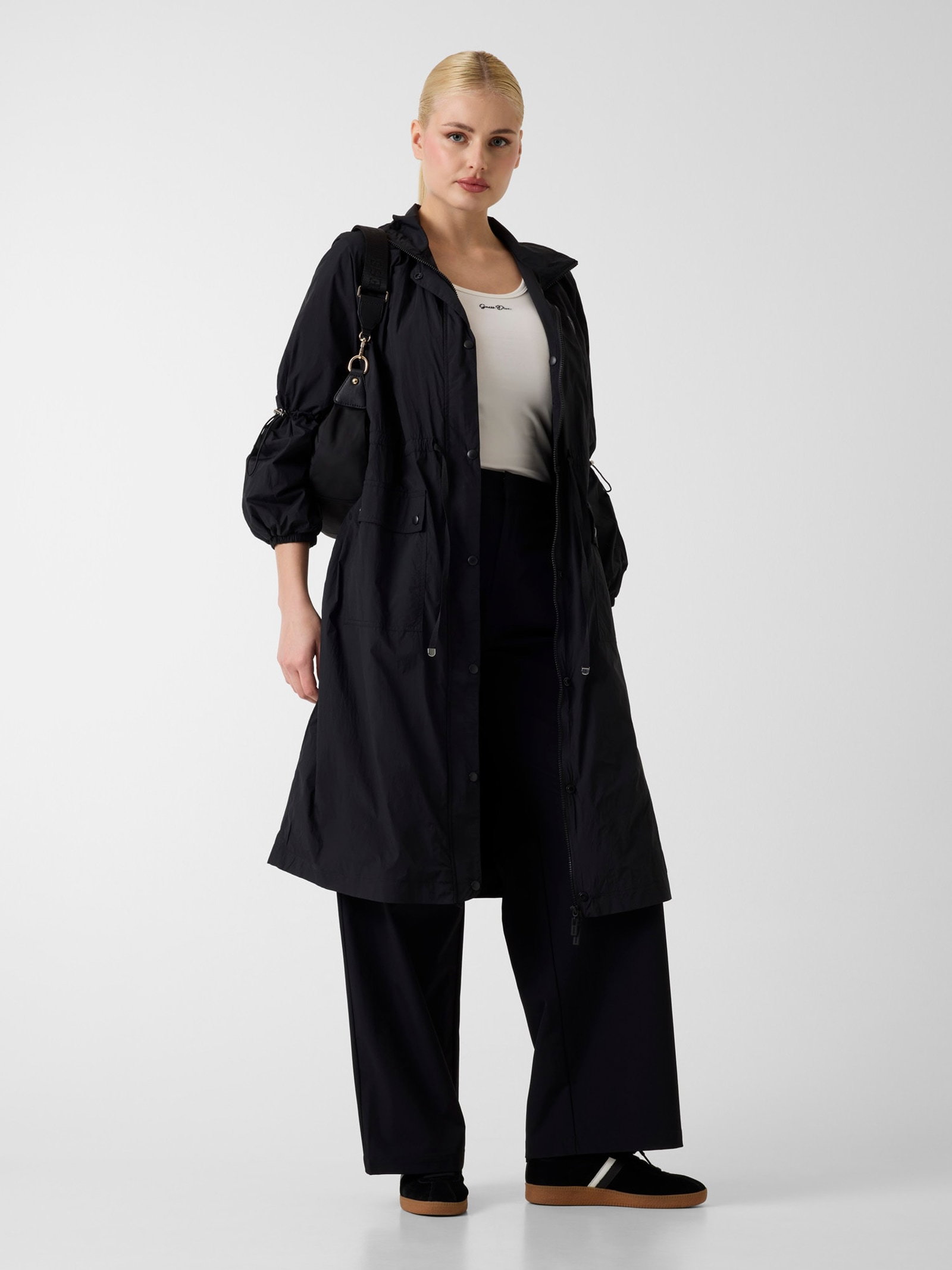 Guess Nylon Maxi Trenchcoat