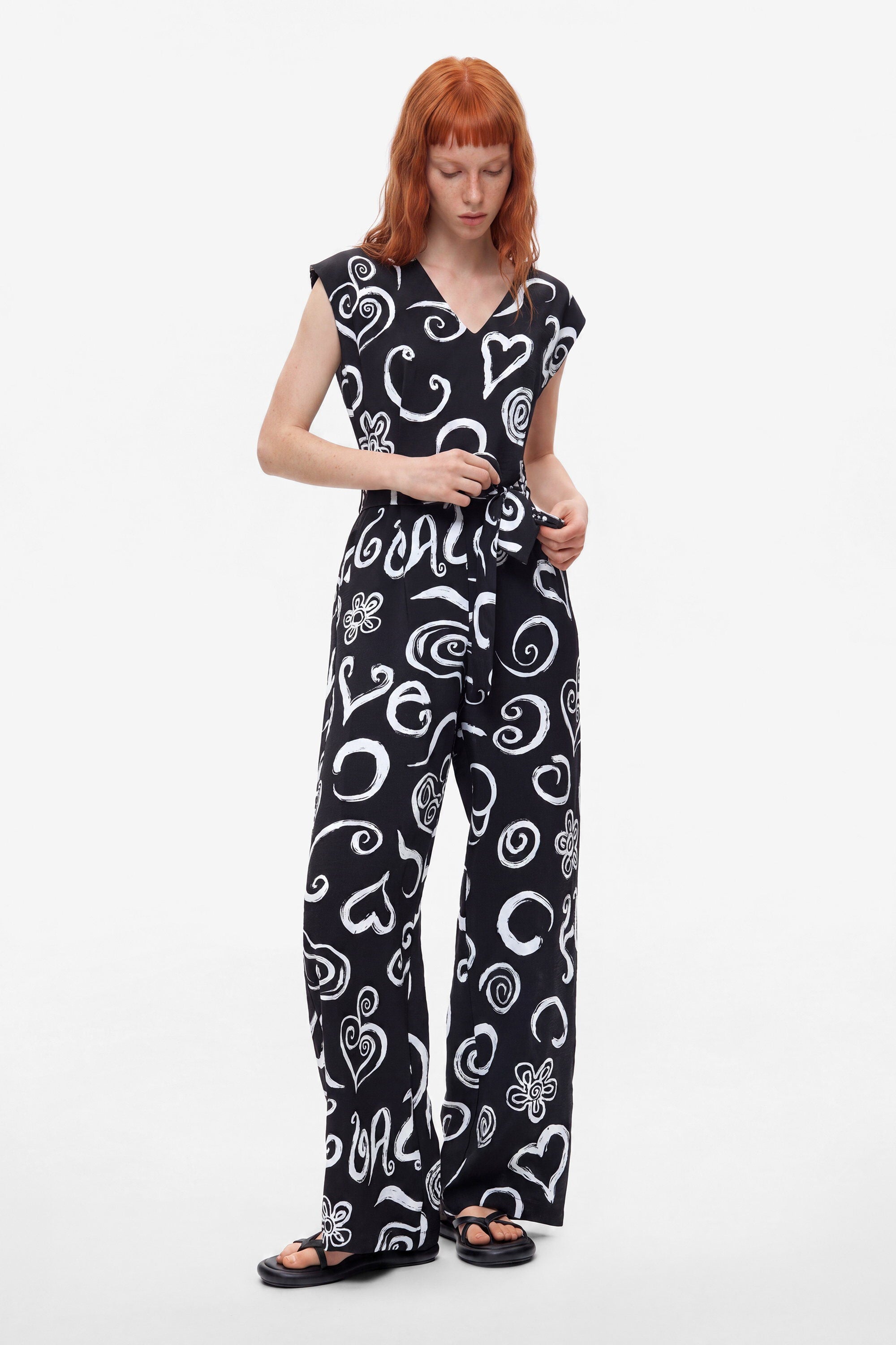 Desigual Bedrukte jumpsuit met letters