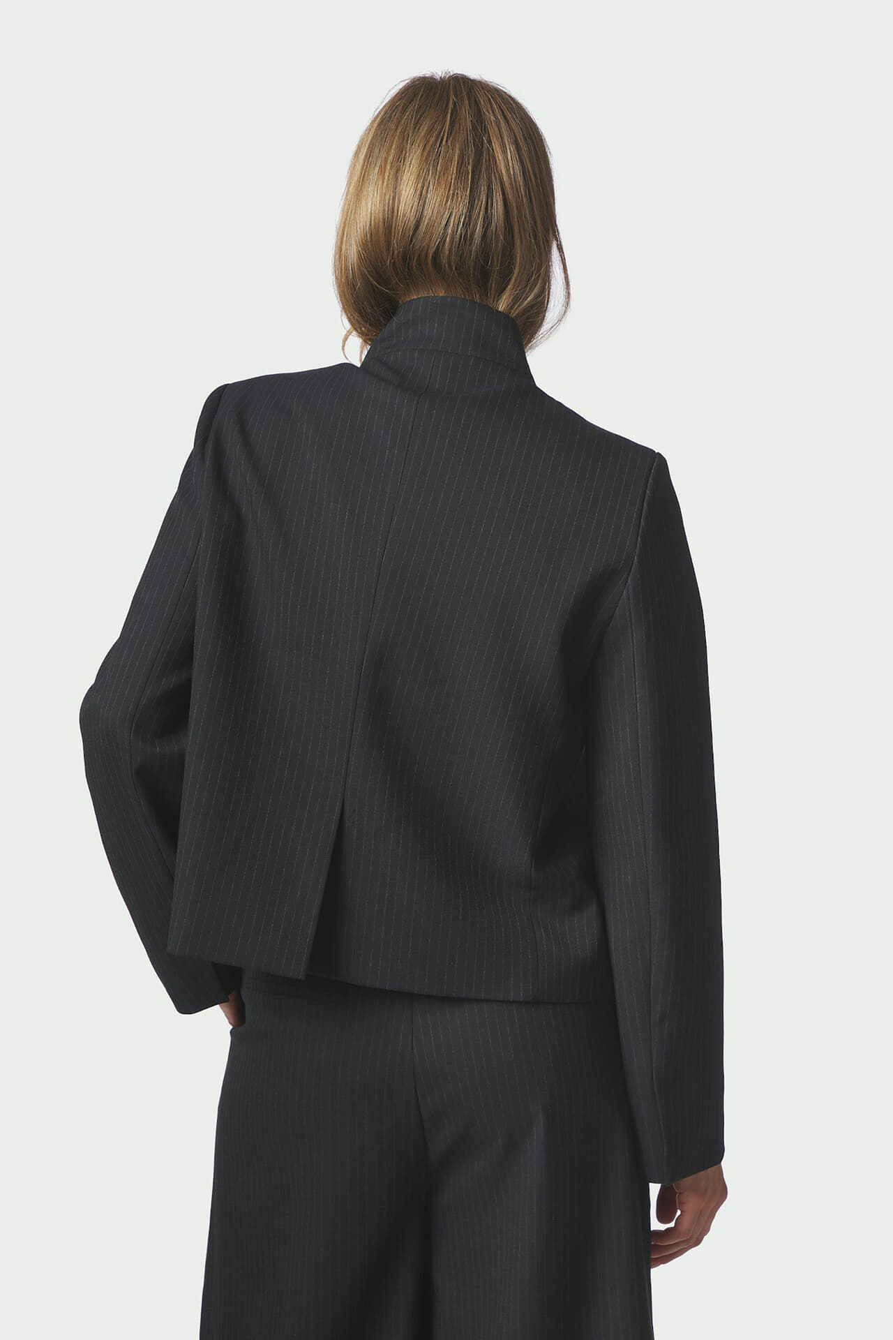 Neo Noir Blazer Tiria Slim Pinstripe Navy dames