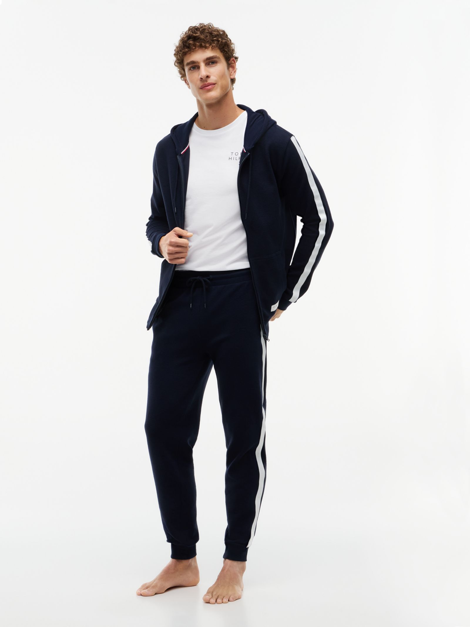 Tommy Hilfiger TH Established Loungejogger met boorden