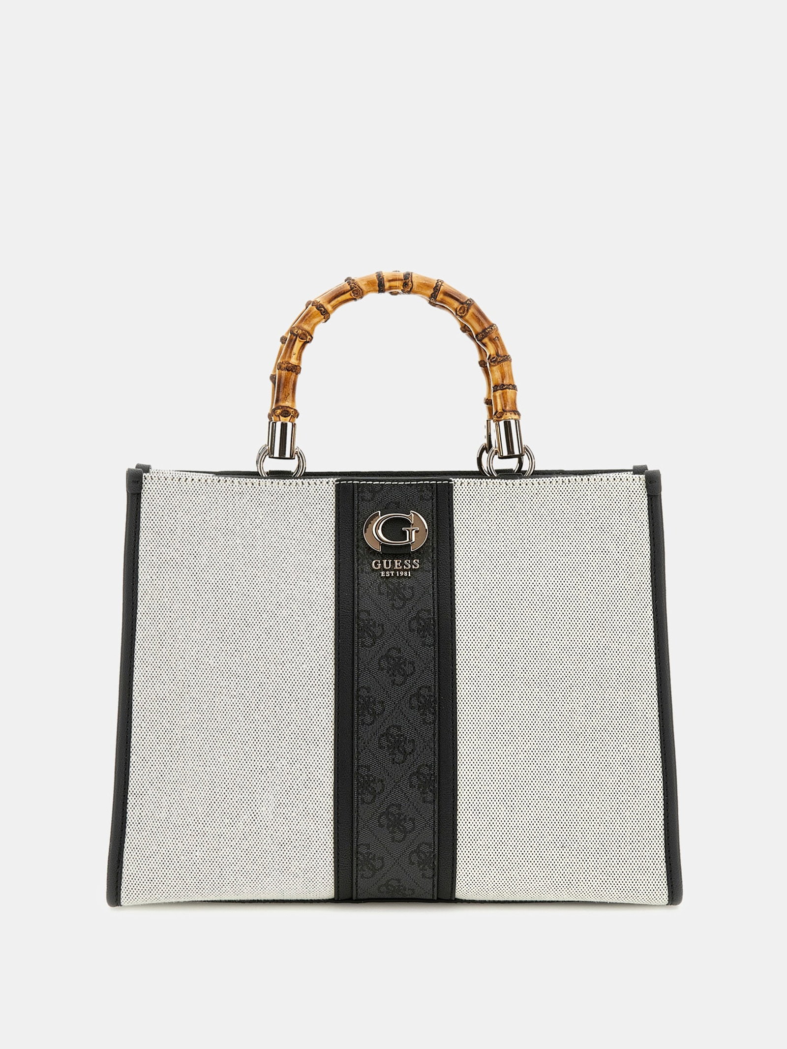 Guess Handtas Karima 4G-Logo in beige