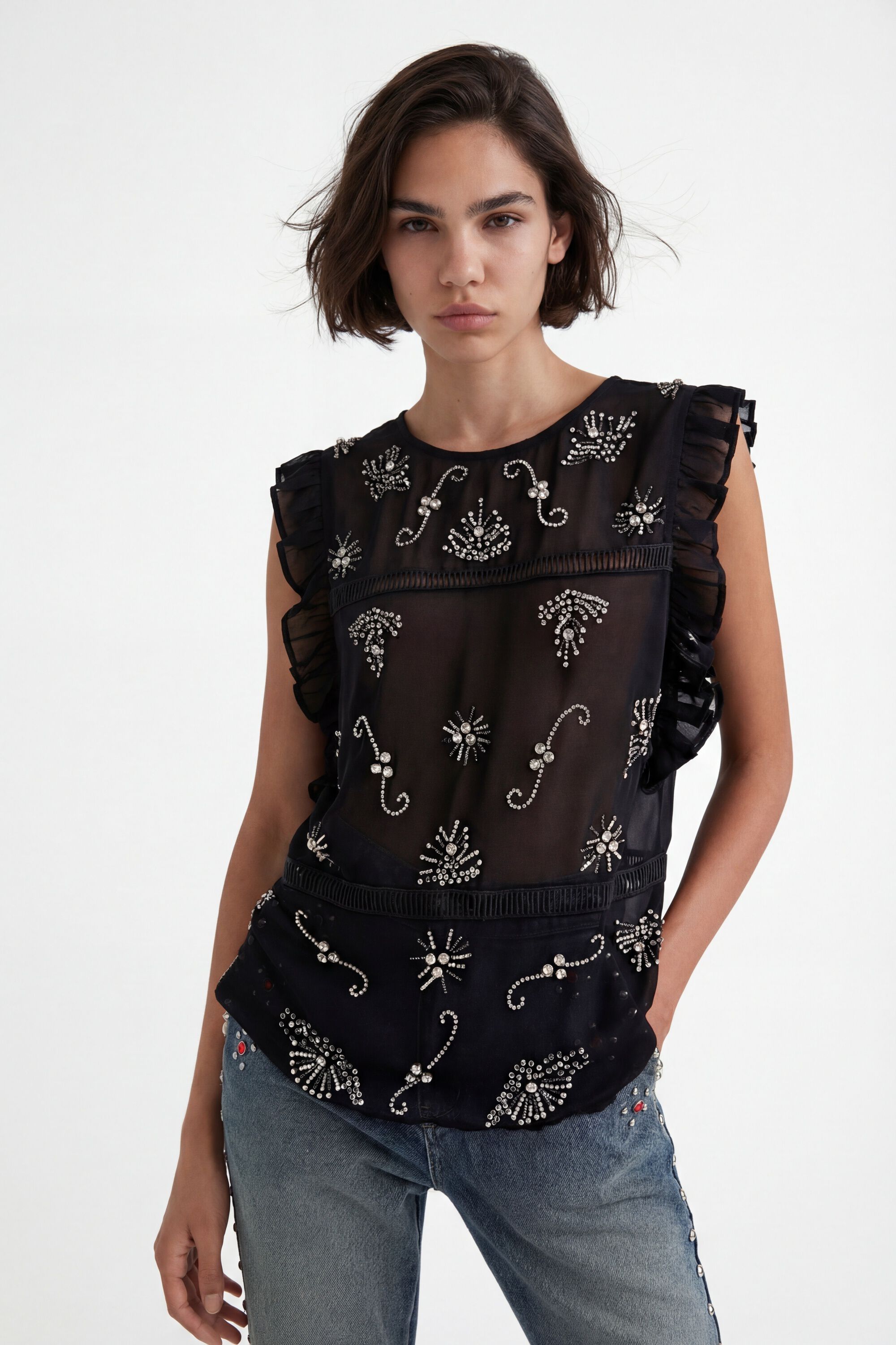 Desigual Doorschijnende blouse Johnson Hartig