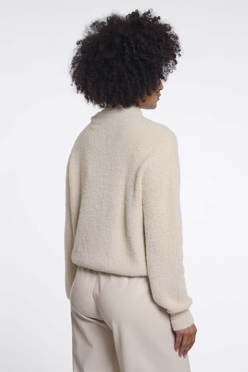 Rino & Pelle Rino & Pelle Pullover Griselda With Bowtie Neckline Beige dames