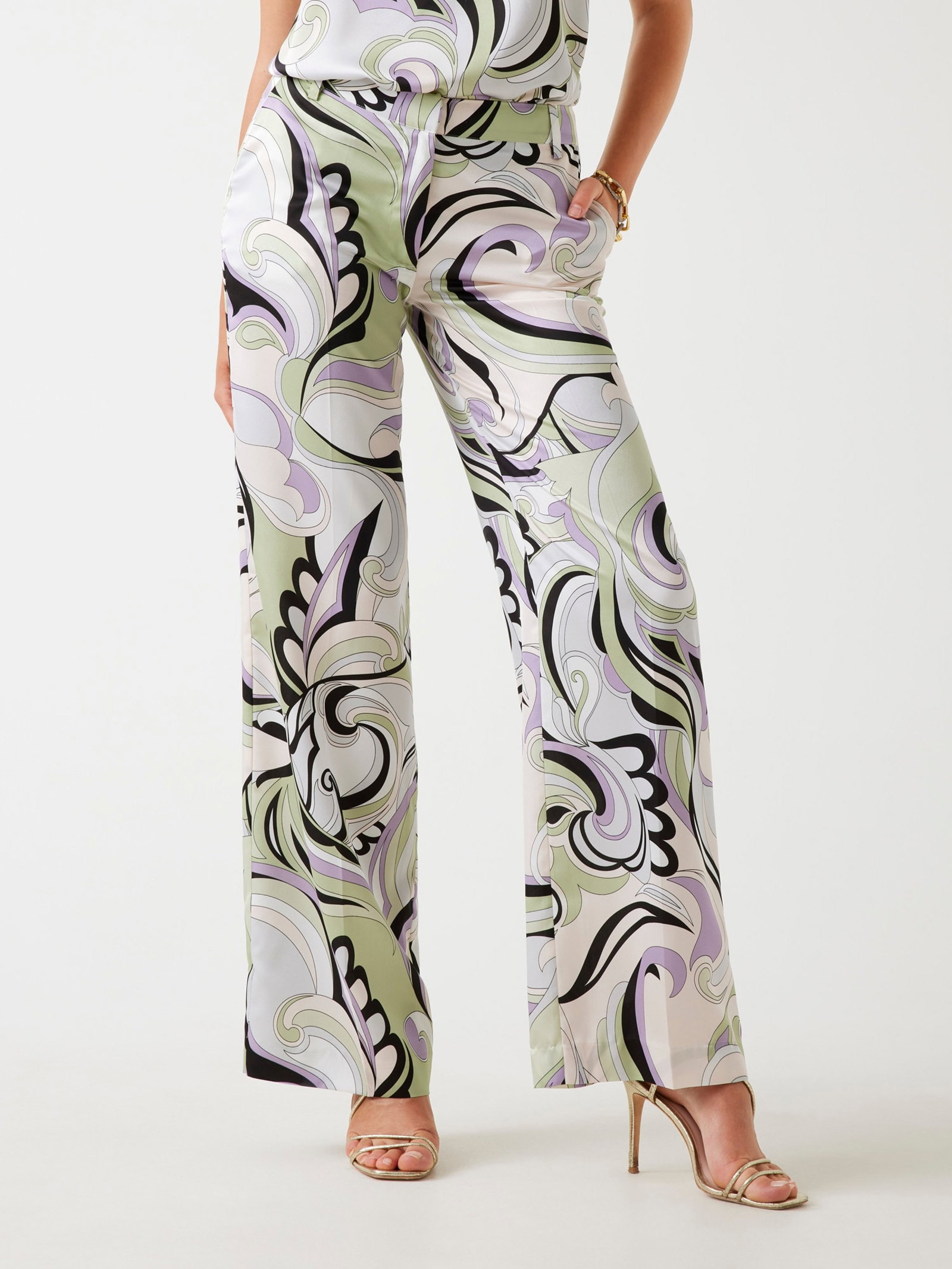 Guess Marciano Broek Wijde Pijpen Met Print