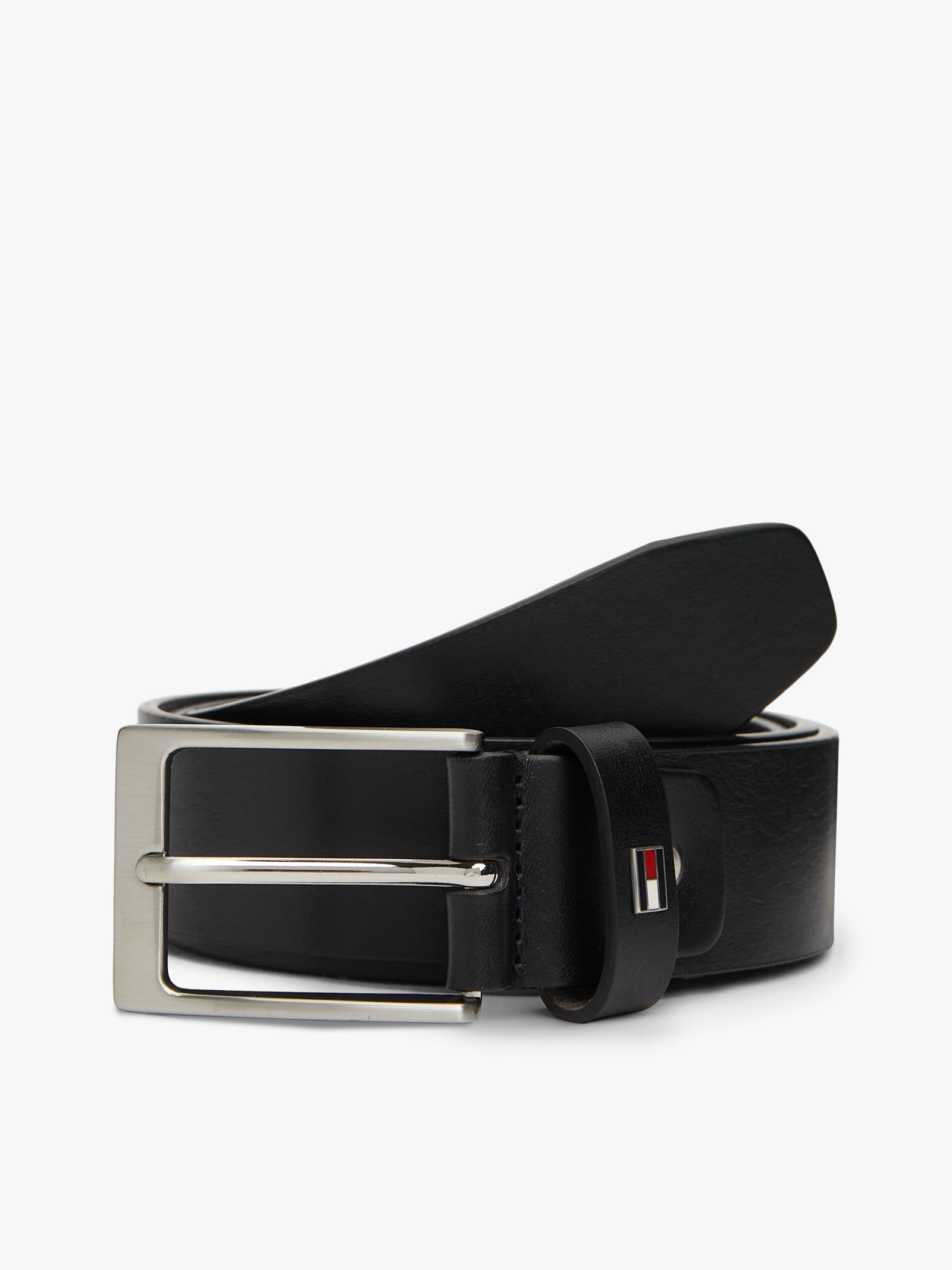Tommy Hilfiger Verstelbare leren riem met rechthoekige gesp