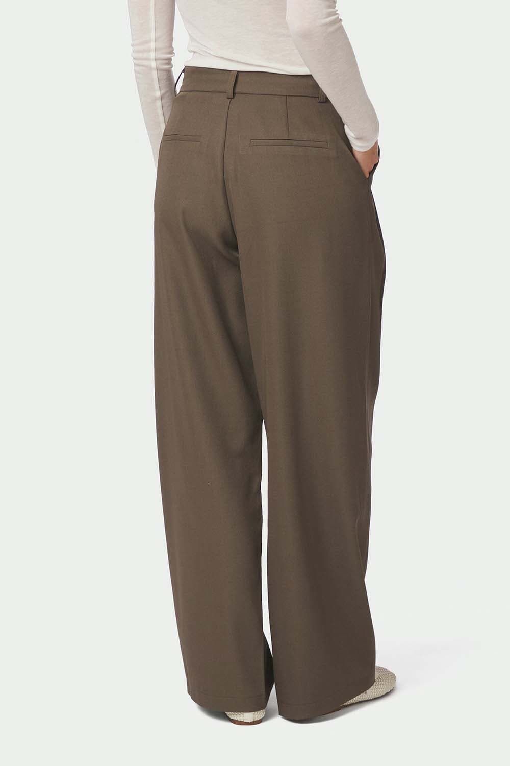 Neo Noir Broek Calina Bruin dames