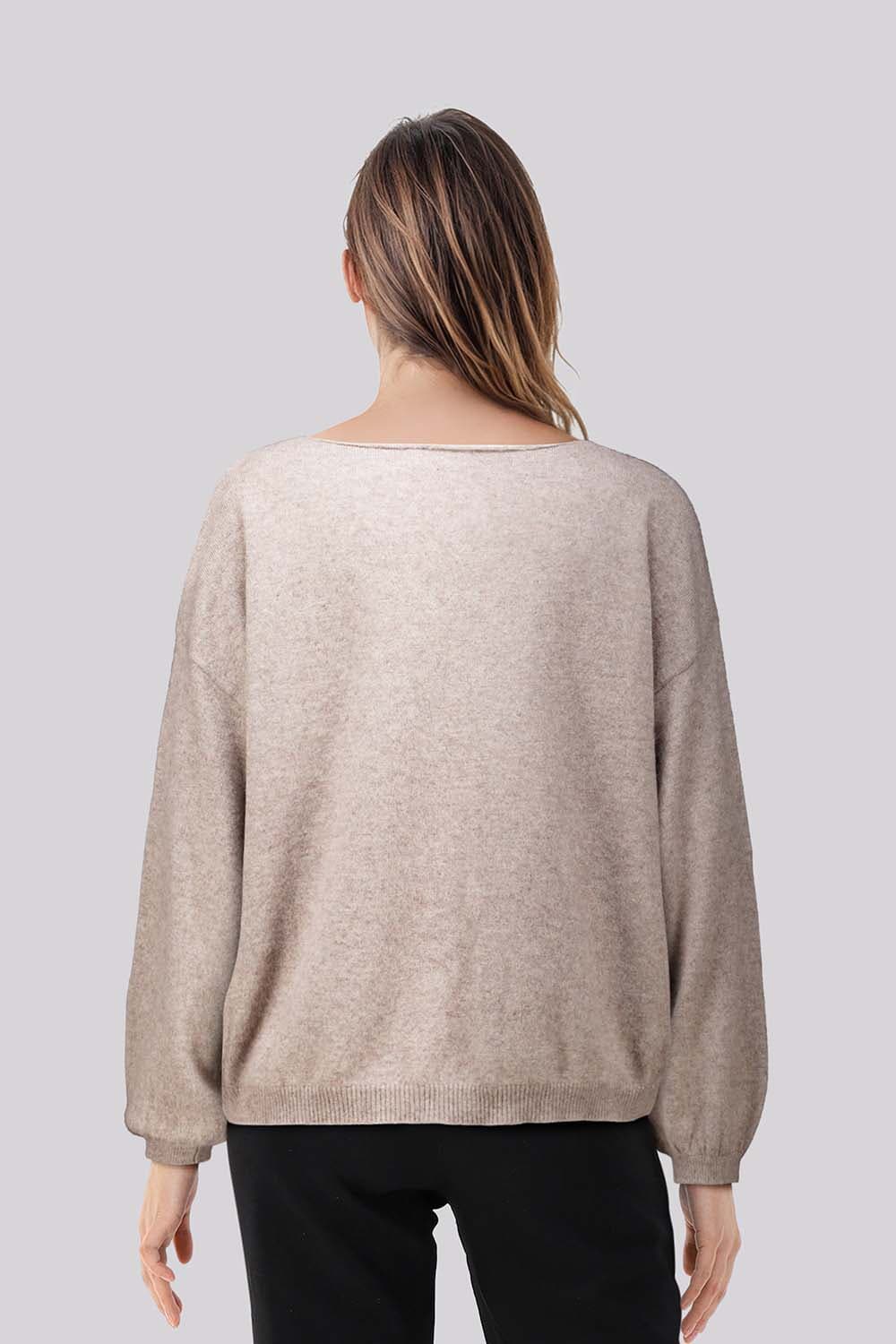 Bomont Trui Bruin dames in beige