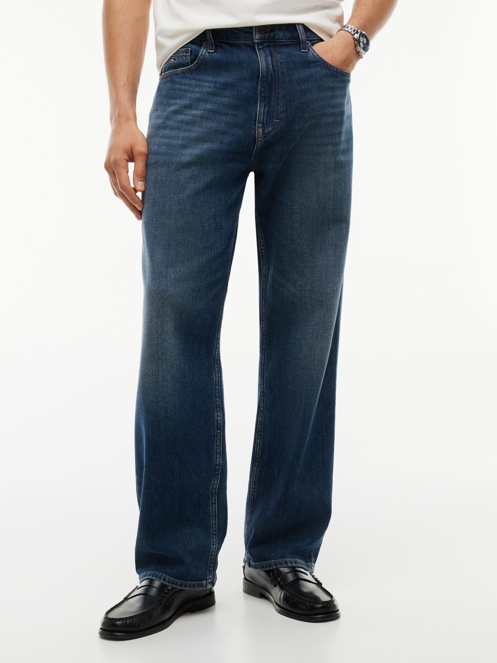 Tommy Jeans Otis straight jeans met fading