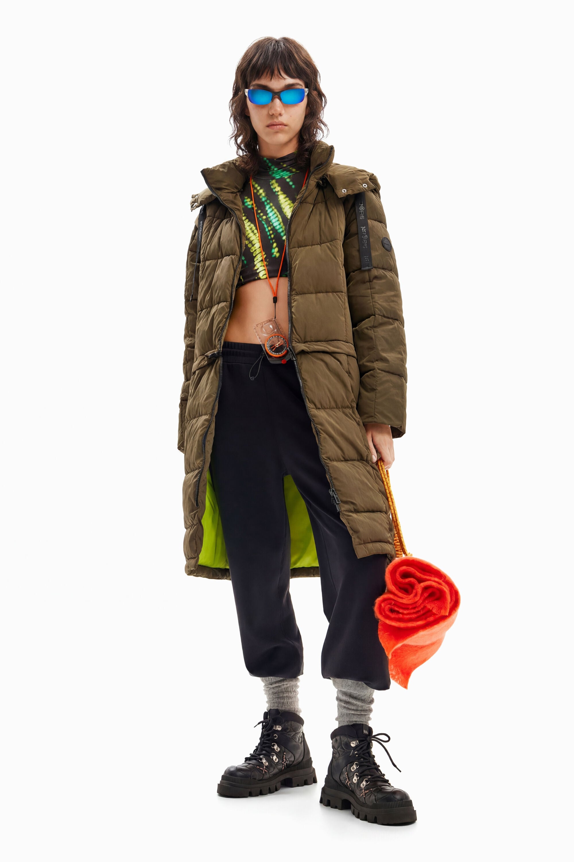 Desigual Padded jas met afneembare stukken
