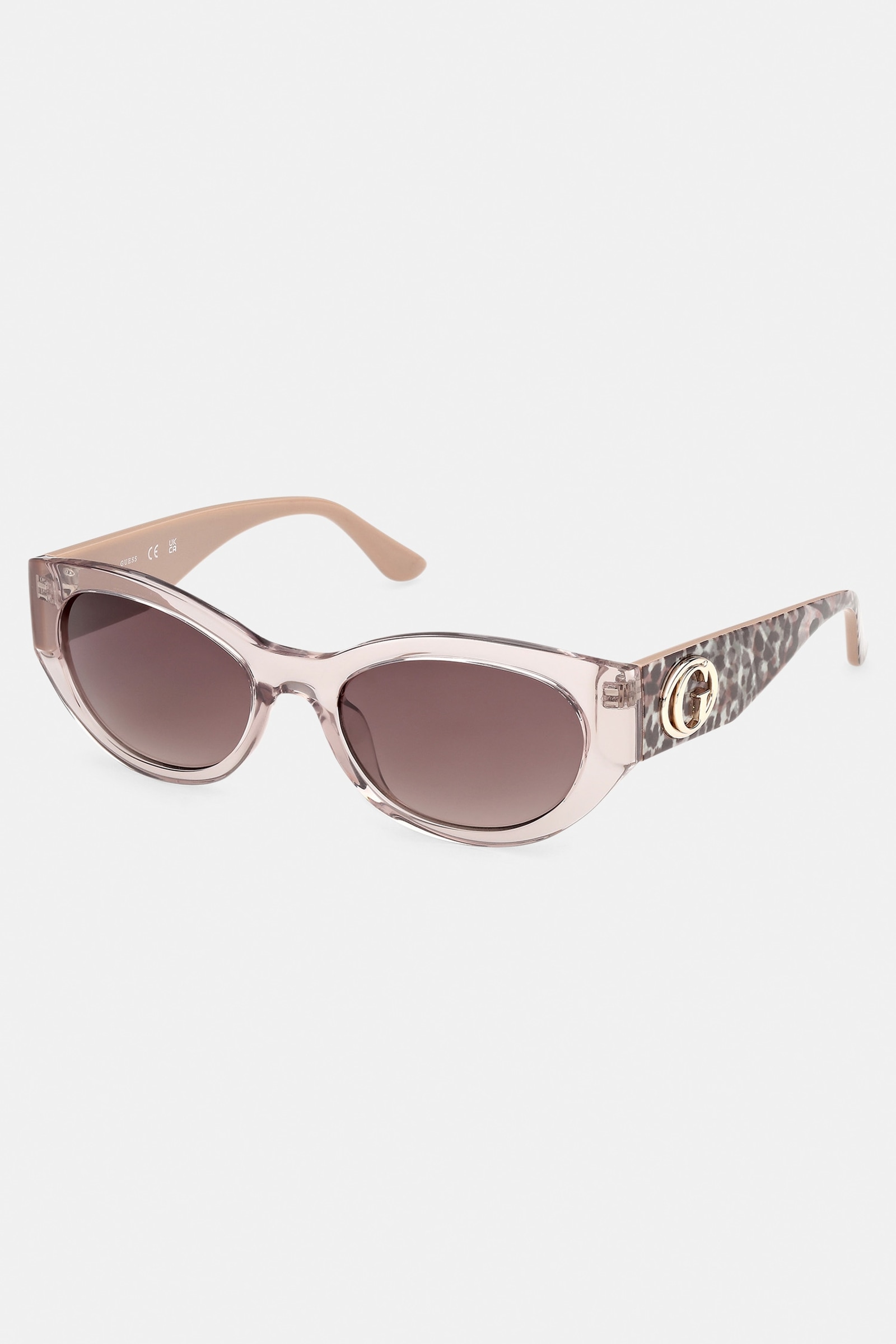 Guess Ovale Zonnebril in beige