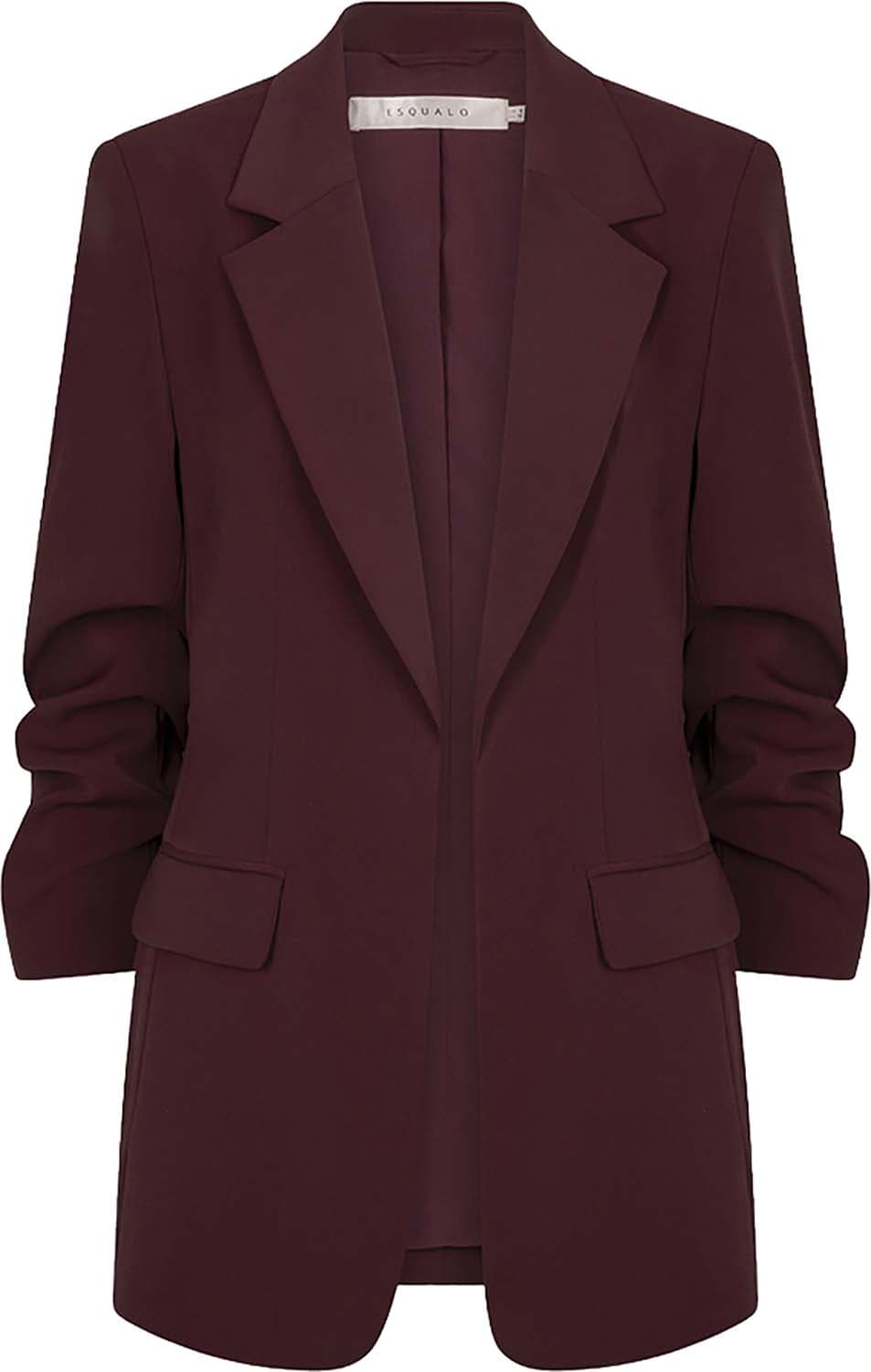 Esqualo Blazer 3/4 Mouw Bordeaux Rood dames