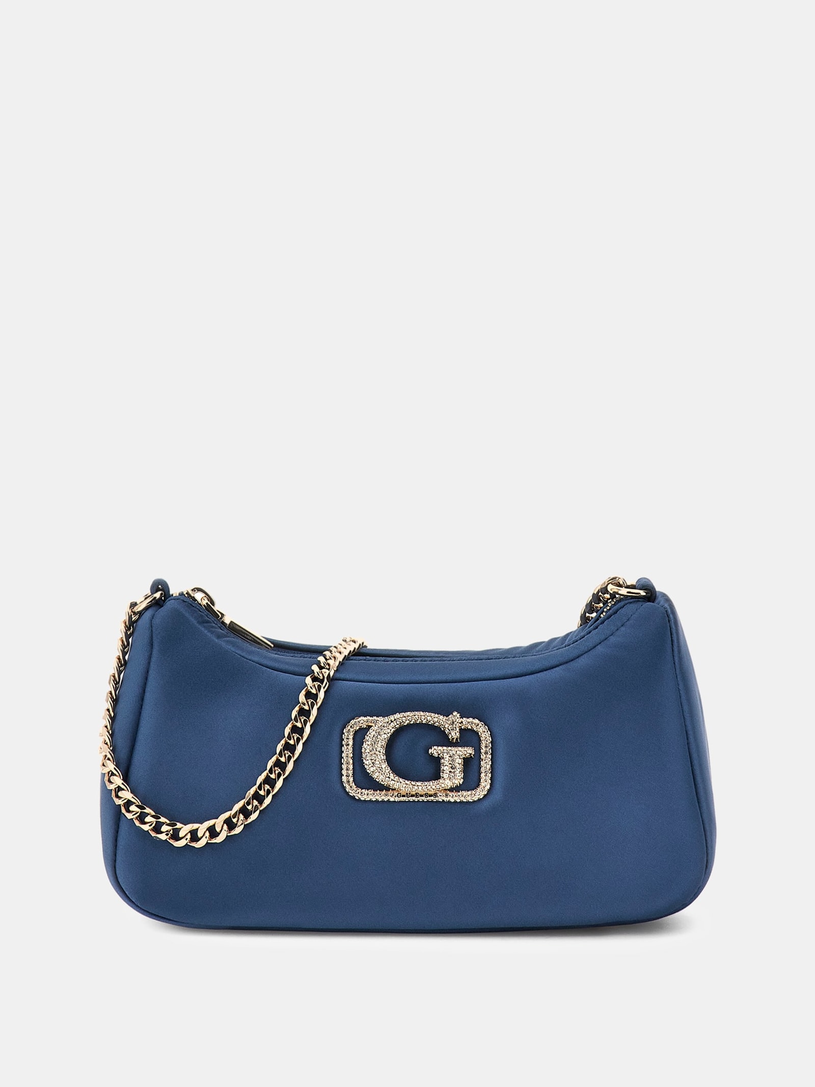 Guess Schoudertas Prue Logo Met Detail in blauw