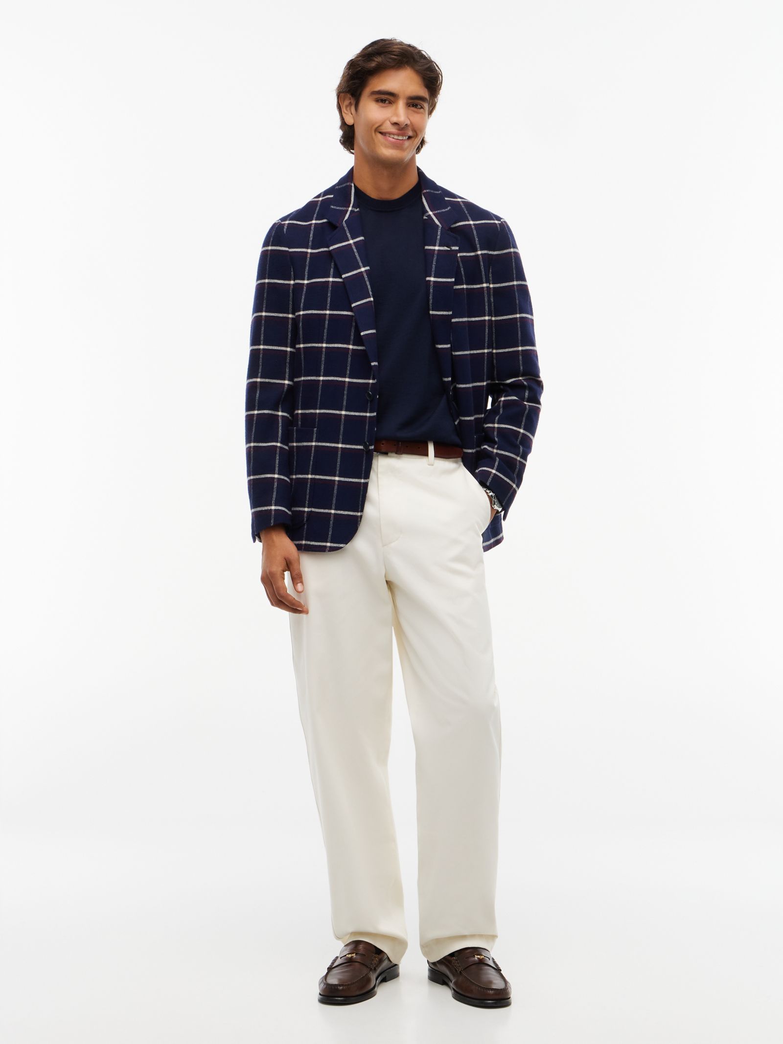 Tommy Hilfiger regular fit geborstelde single breasted blazer