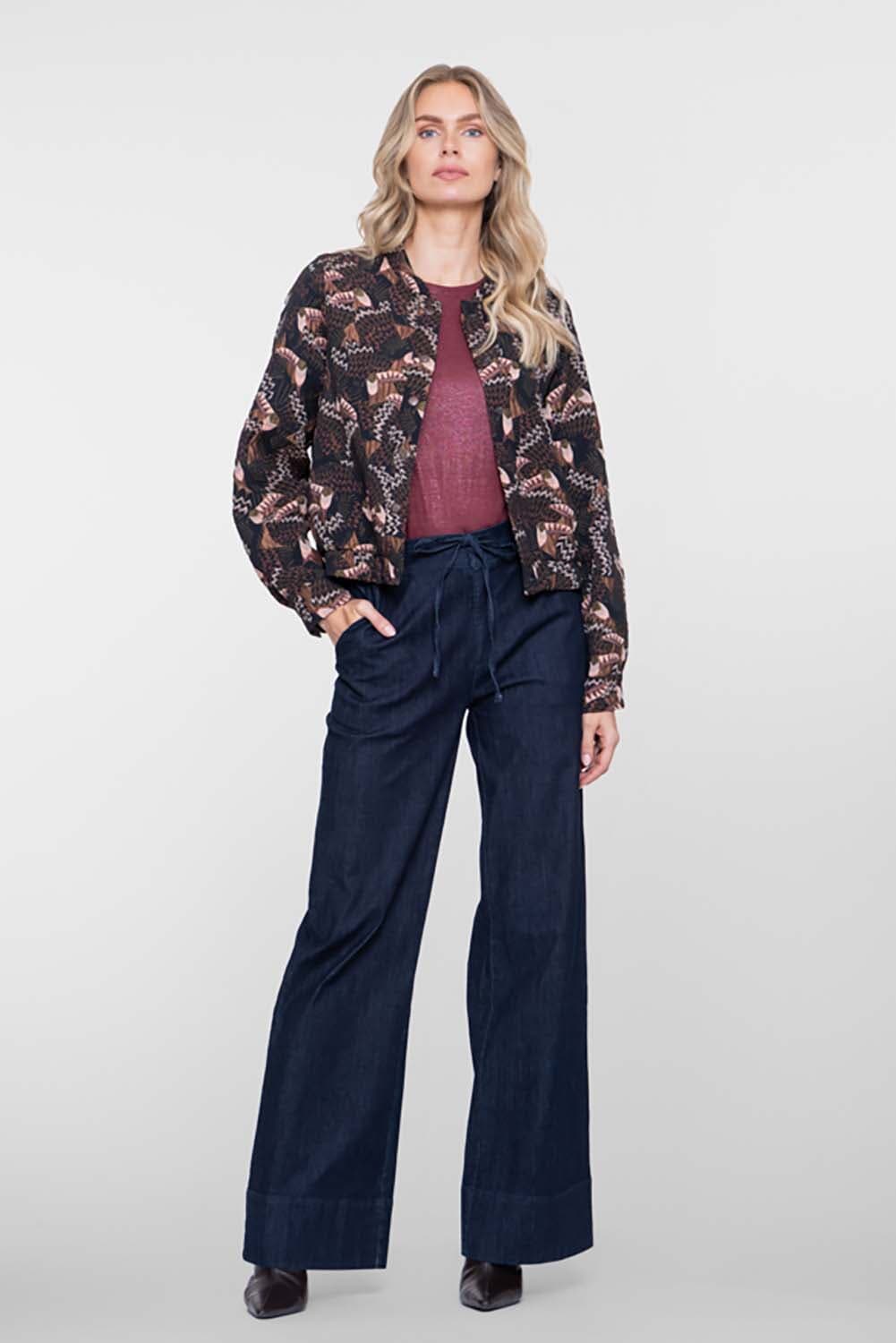 Geisha Jeans Wide Indigo dames