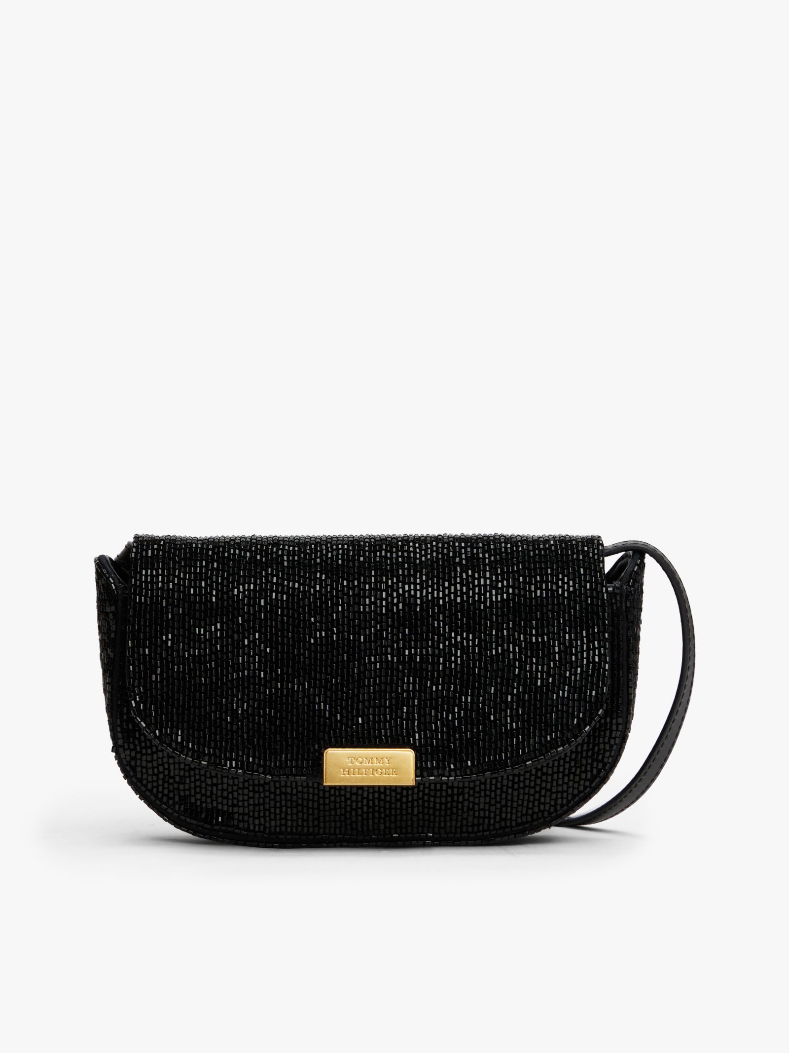 Tommy Hilfiger Leren crossbodytas met kralen