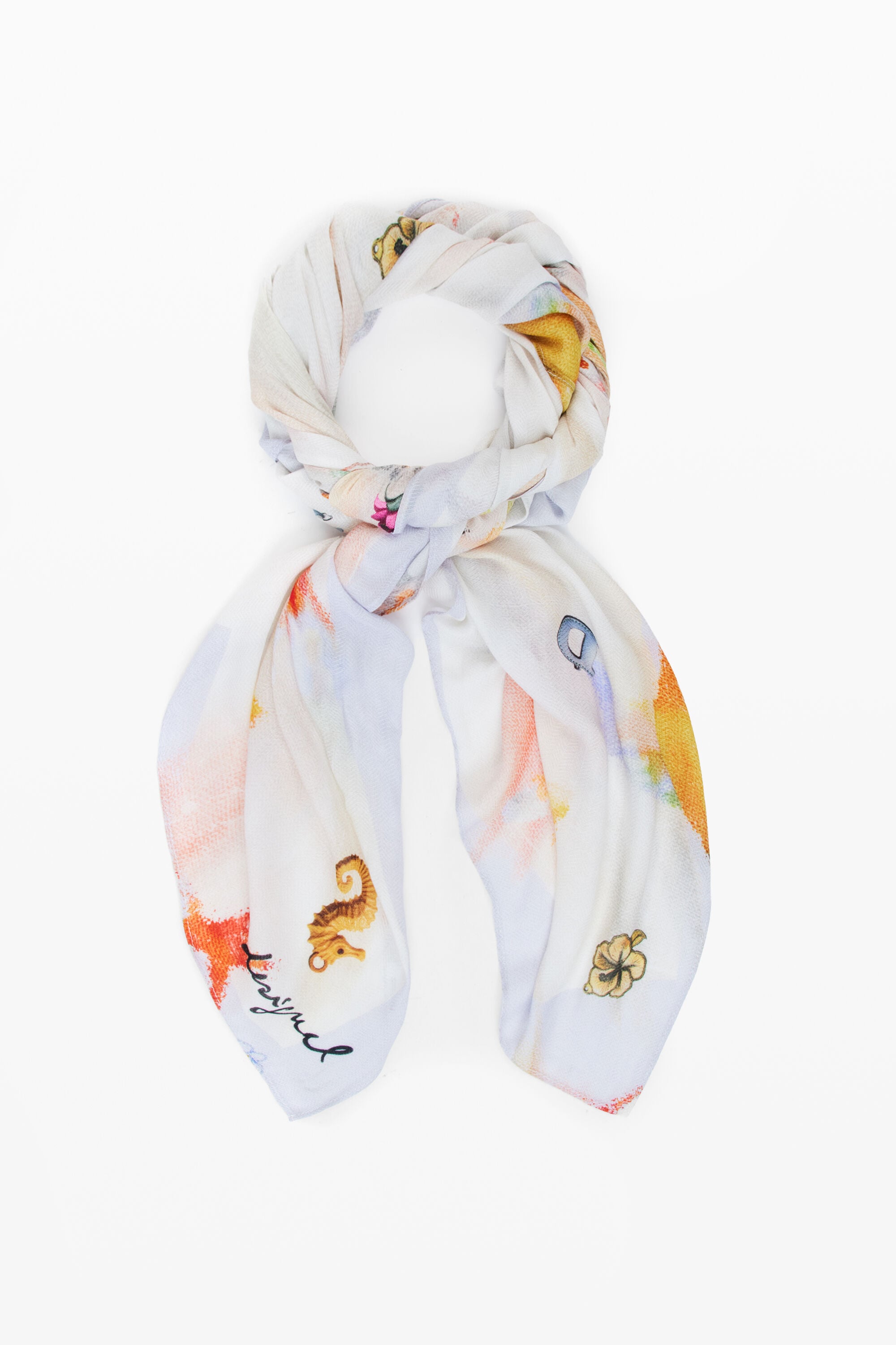 Desigual rechthoekige foulard charms