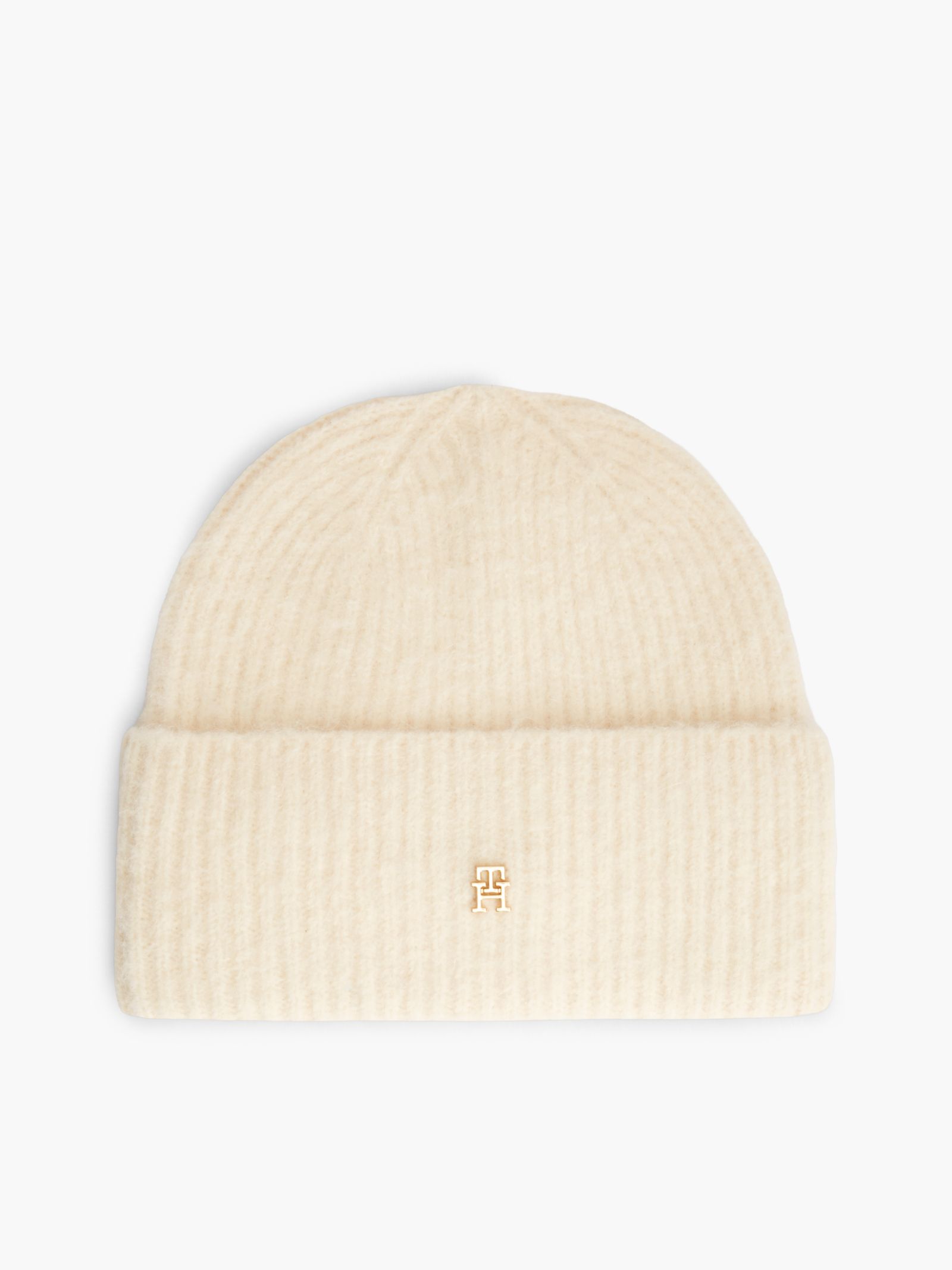Tommy Hilfiger Chic Beanie met Alpaca in beige