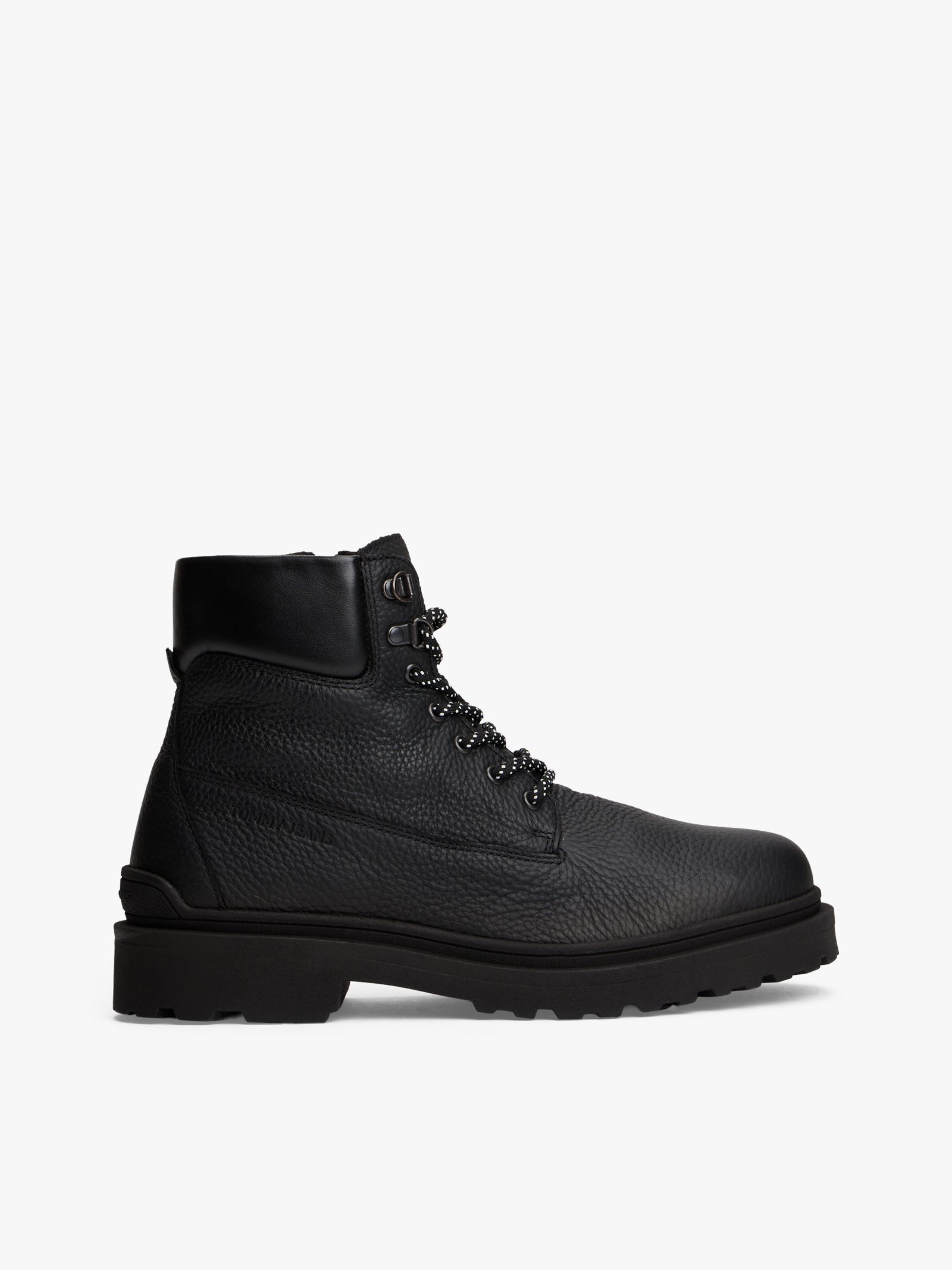 Tommy Jeans Leren veterlaars met profielzool for men