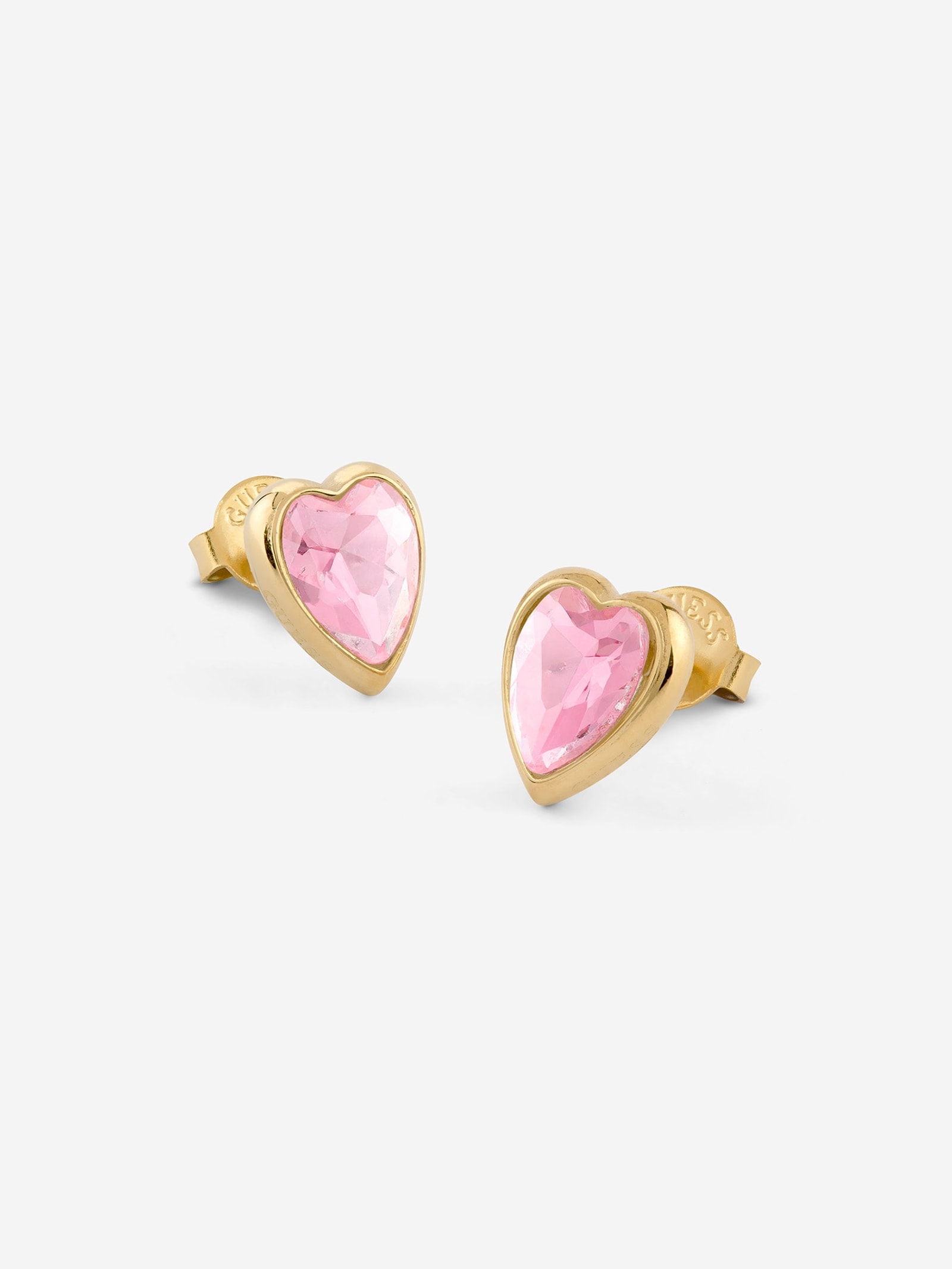 Guess Crystal Love-Oorbellen in goud