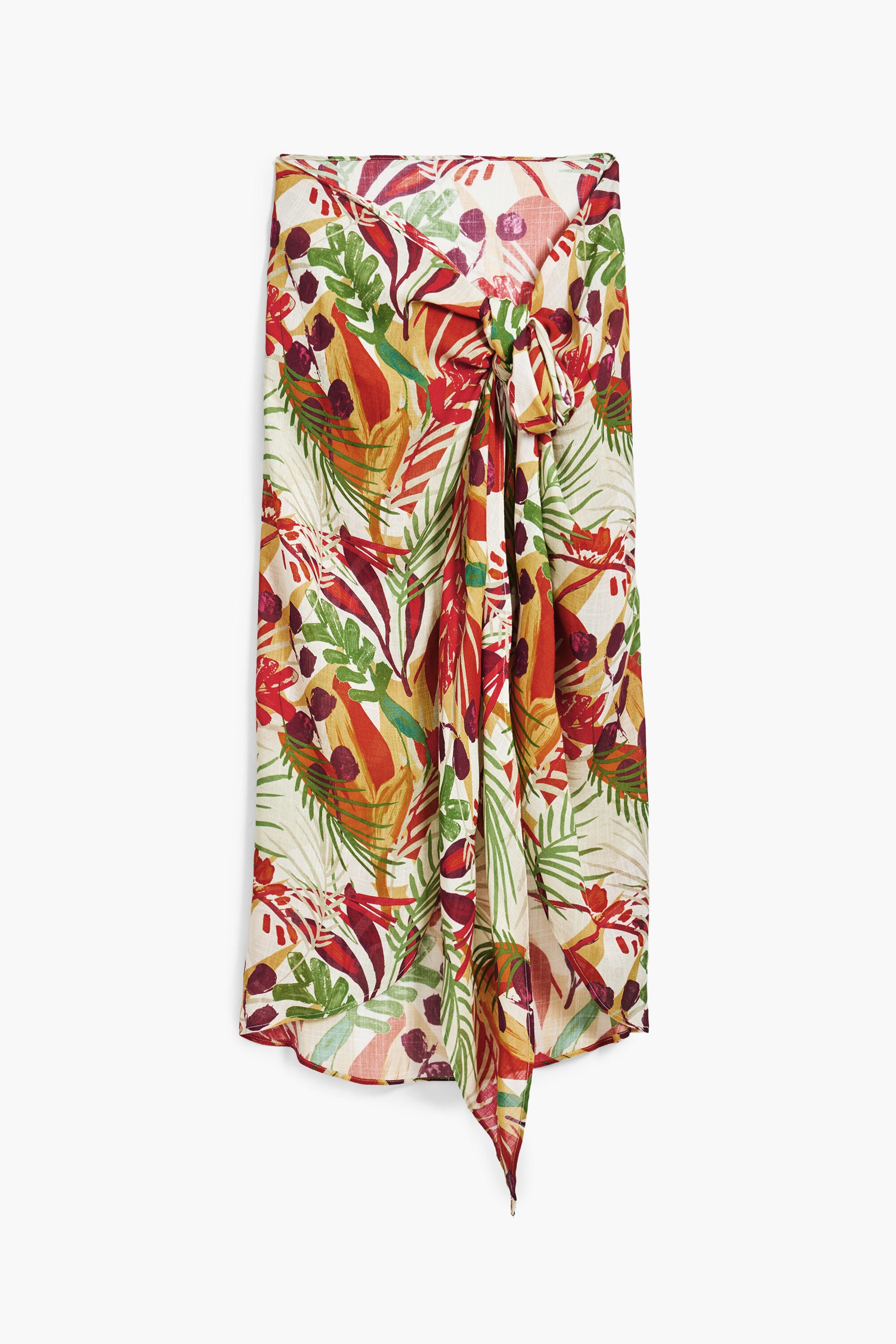 Desigual Tropische wikkelrok