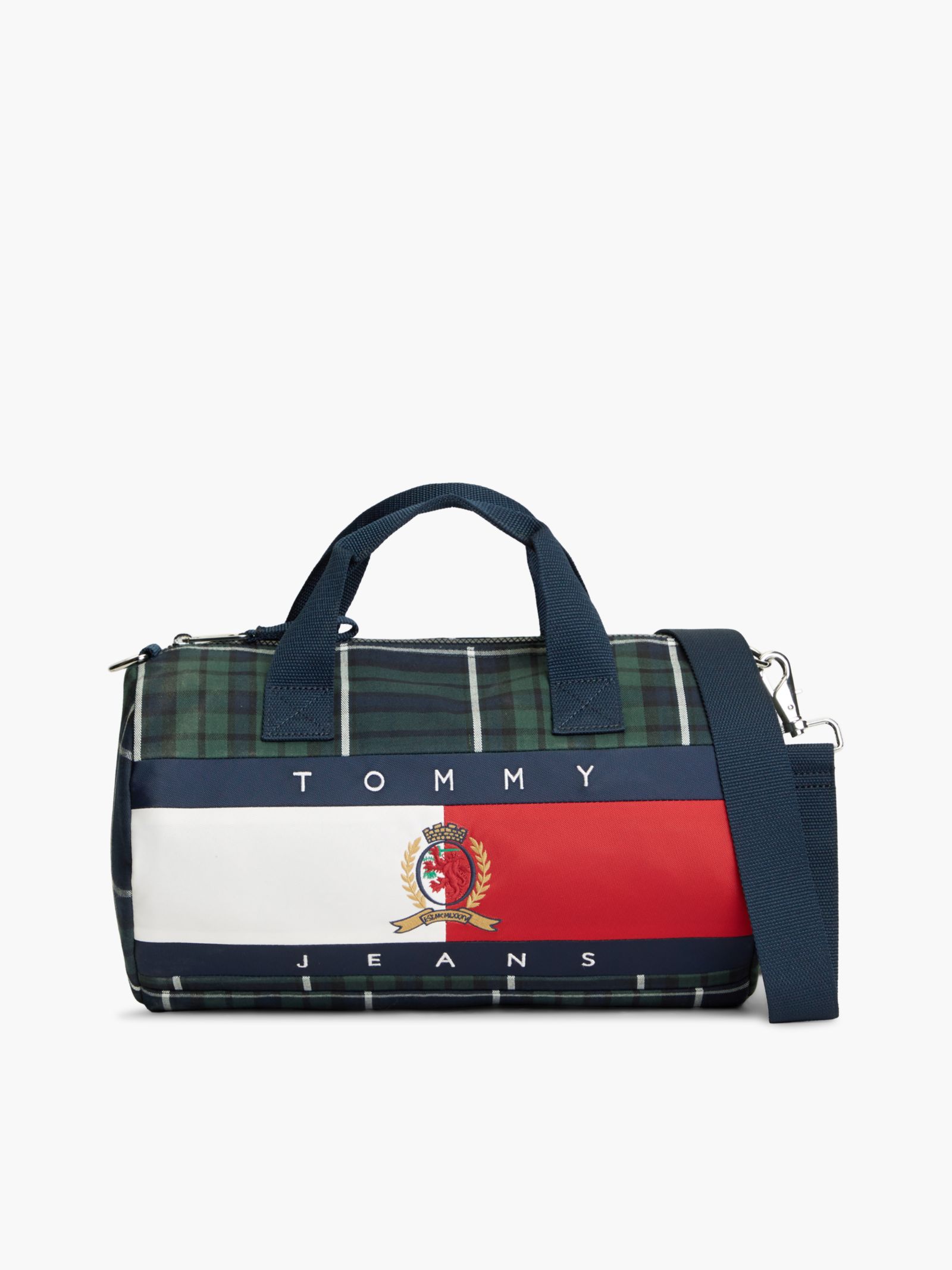 Tommy Jeans Archive geruite weekendtas met vlagbadge