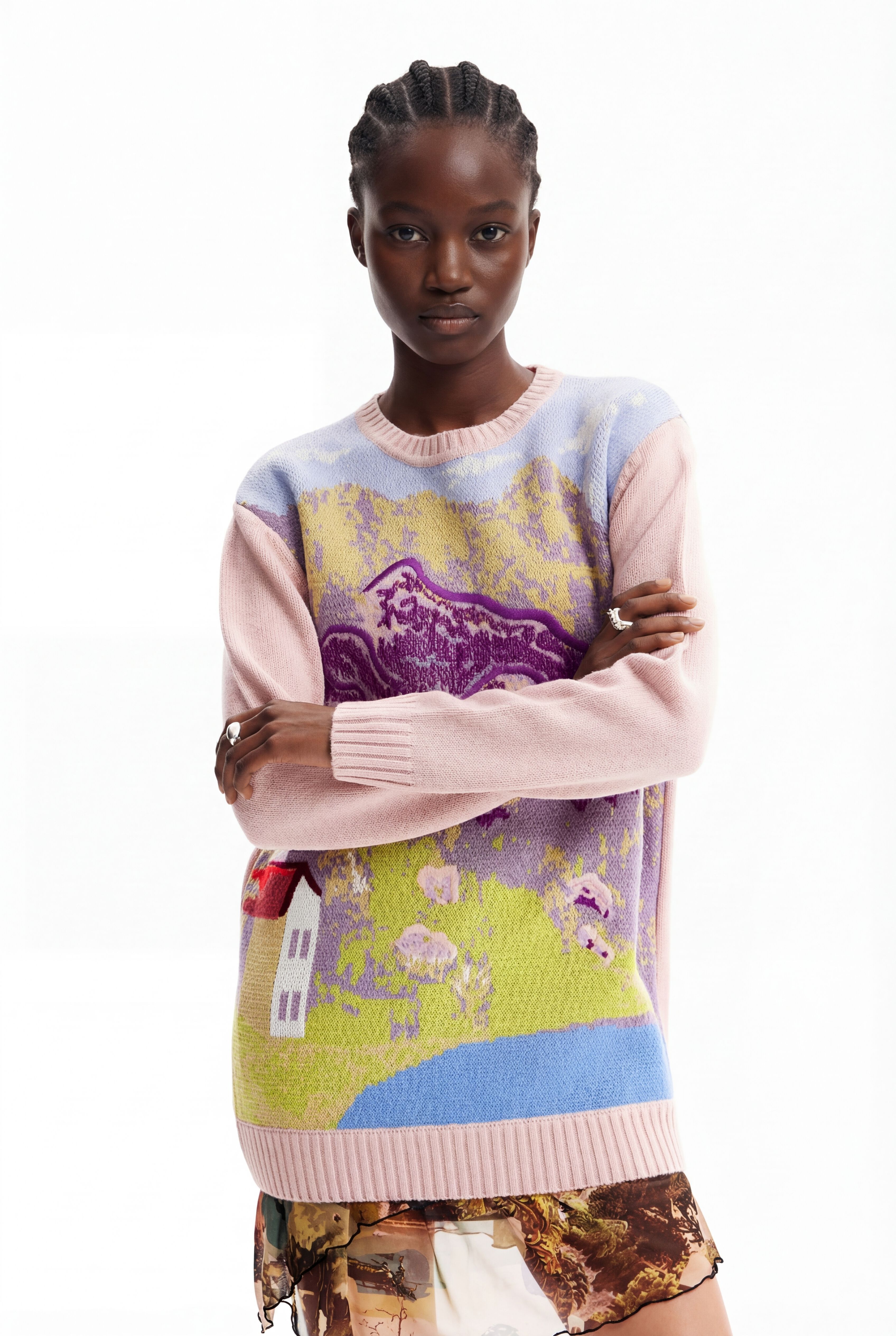 Desigual Trui met landschap M. Christian Lacroix