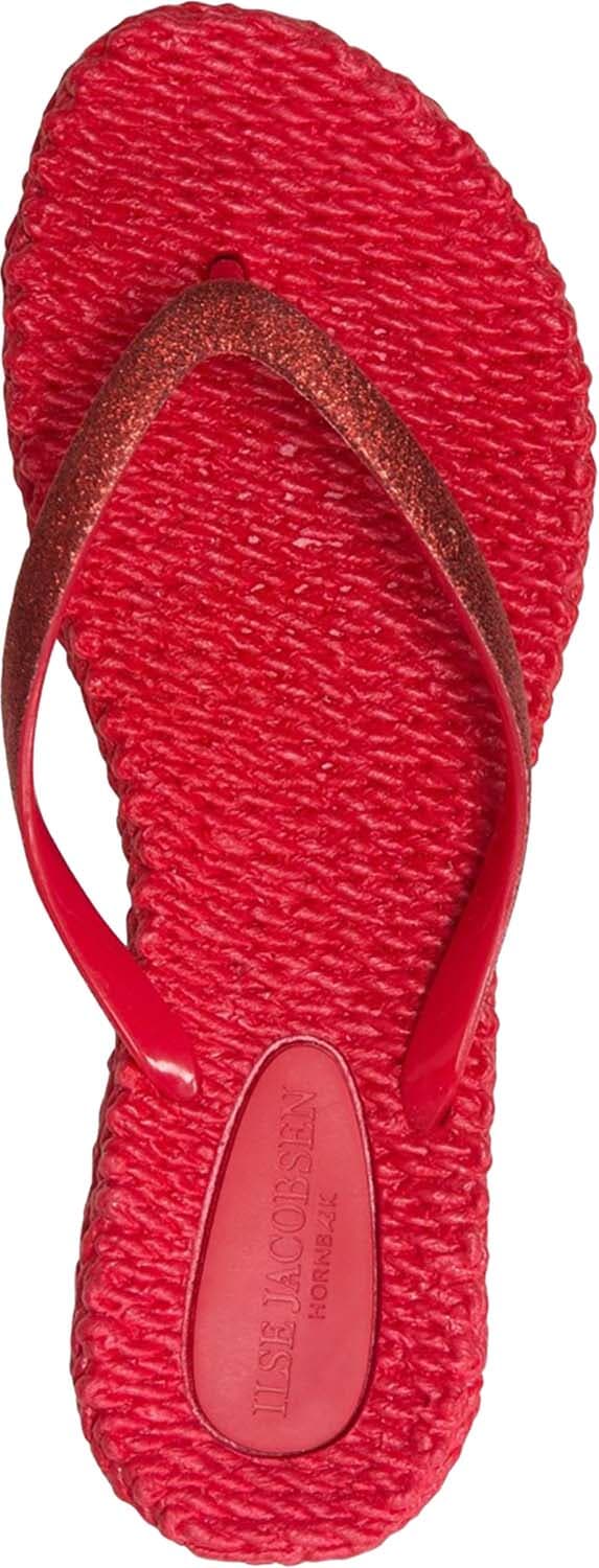 Ilse Jacobsen Teenslipper Glitter Rood dames
